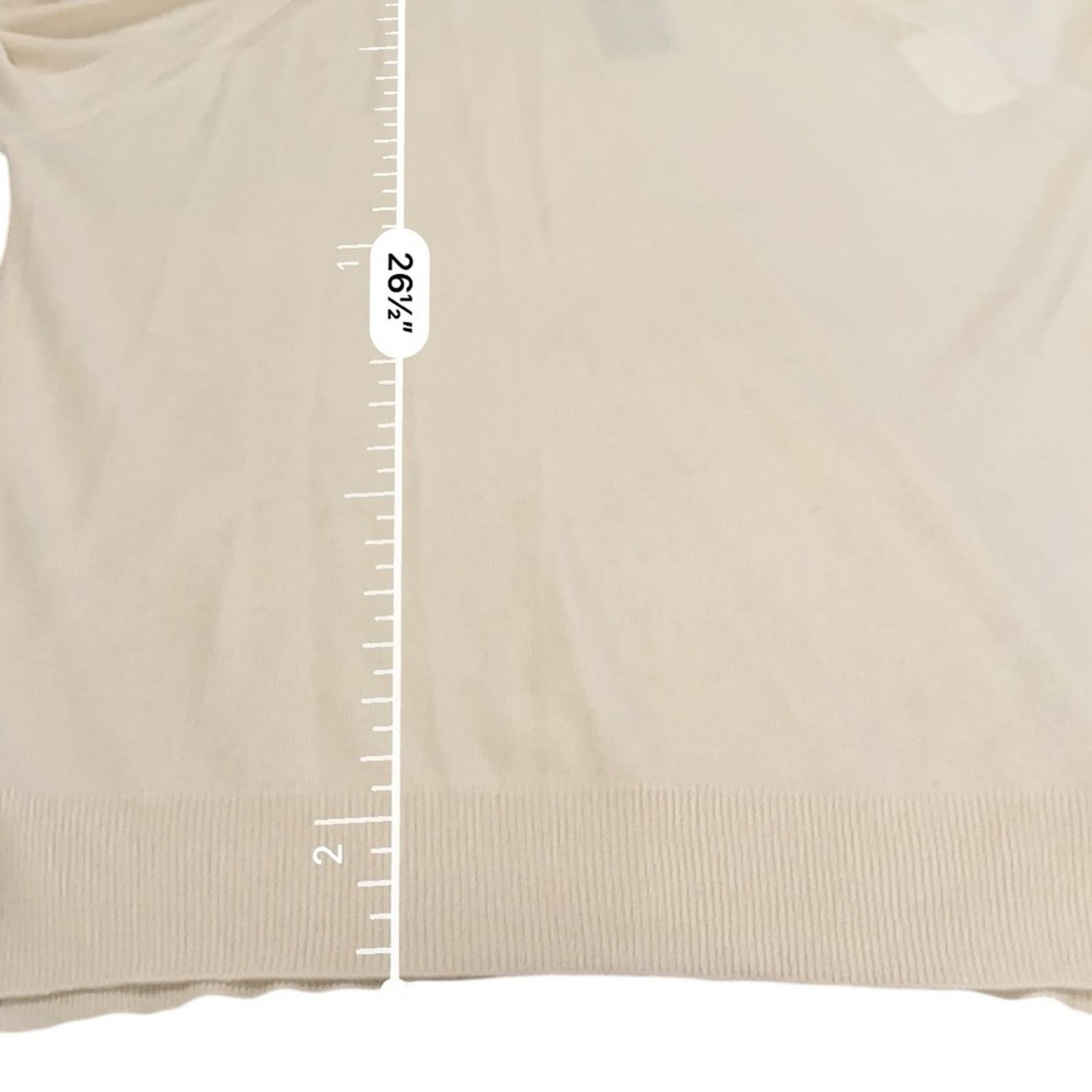 J.McLaughlin J. McLaughlin 100% Cashmere Cream Turtleneck Sweater Sz L Size L / US 10 / IT 46 - 8 Thumbnail