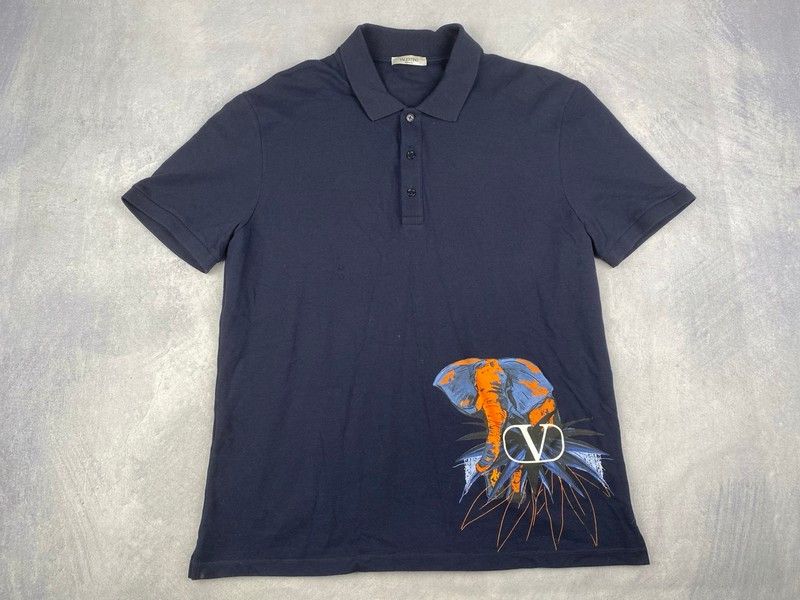 Valentino Valentino elephant V logo polo Size US XXL / EU 58 / 5 - 3 Thumbnail