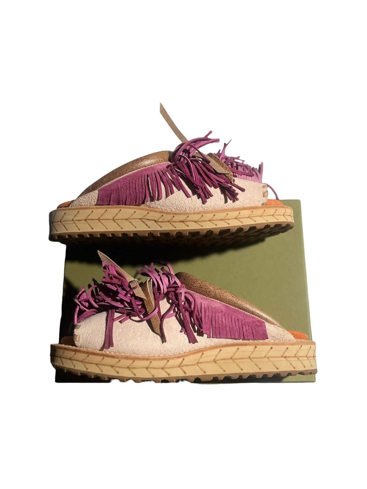 Kapital Kapital Deer Leather Pueblo Sabot, Two-Tone, Purple Size US 8.5 / EU 41-42 - 8 Thumbnail