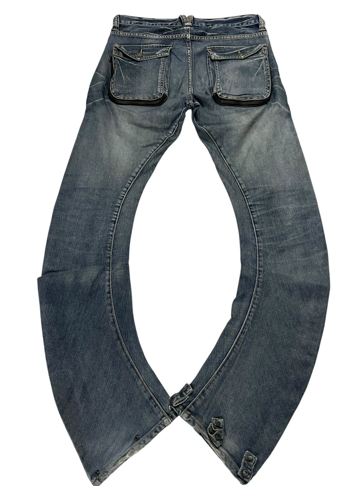 PPFM 💥RARE PPFM CURVED DISTRESSED JEAN Size US 32 / EU 48 - 2 Thumbnail