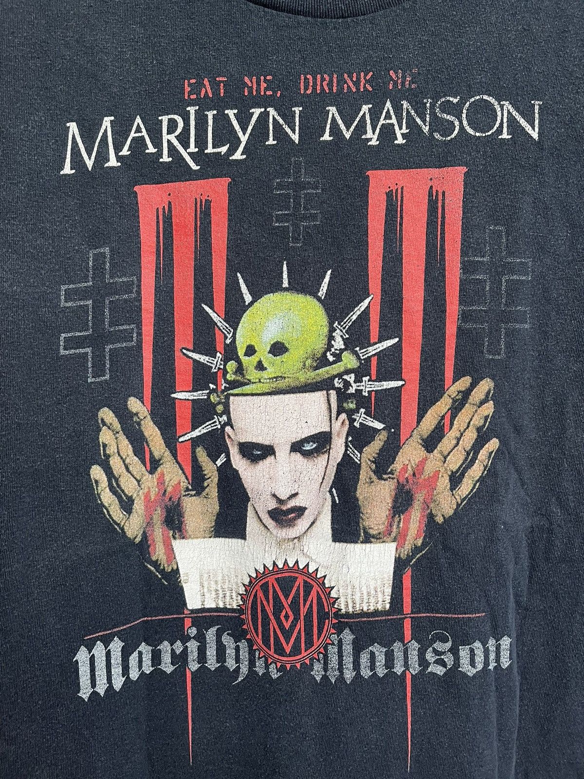 Band Tees 2007 Marilyn Manson Vintage Eat Me Drink Me Band T-Shirt Tee Size US L / EU 52-54 / 3 - 5 Thumbnail