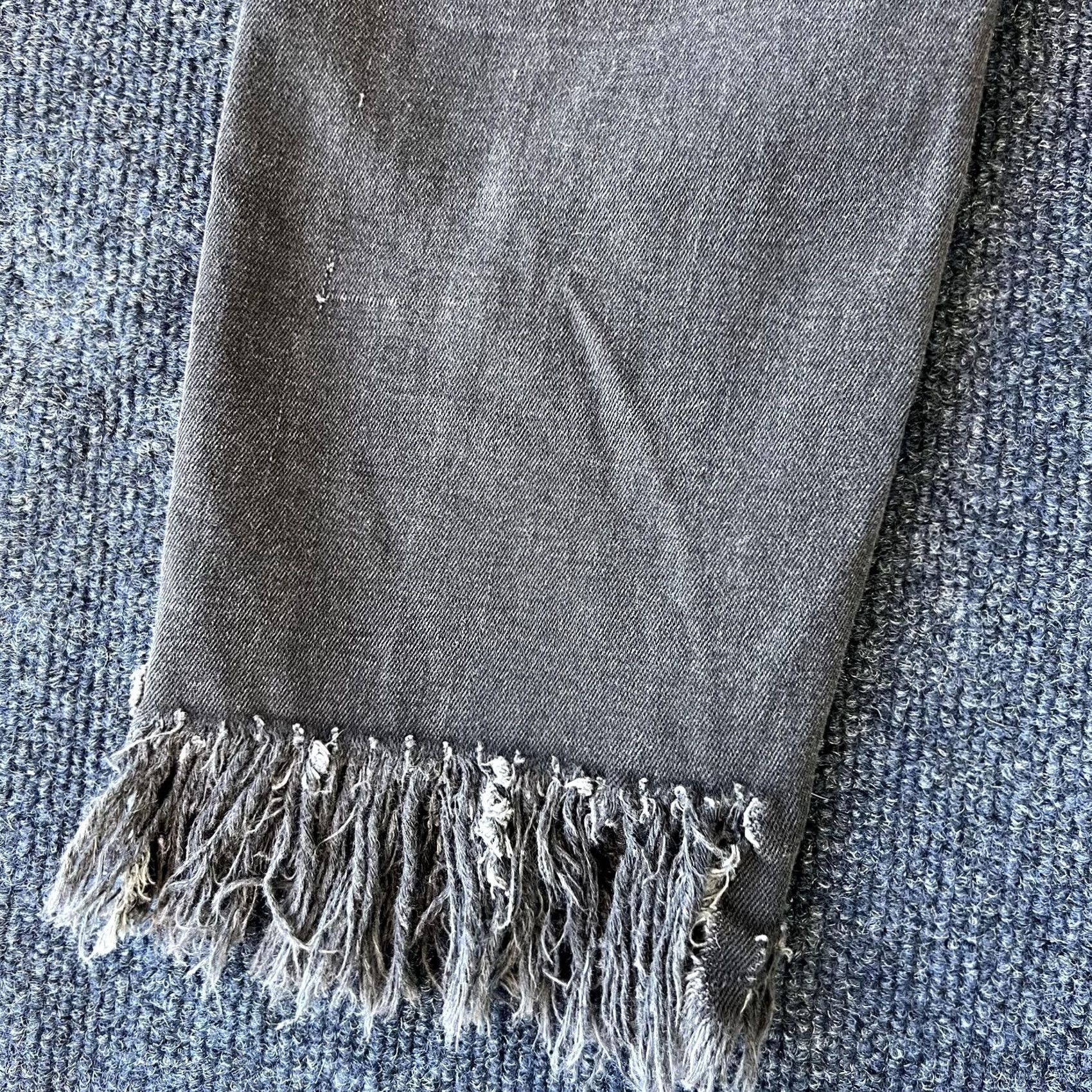 Free People VINTAGE Free People Jeans Womens Skinny 30 Black Distressed Raw Frayed Fringe OB5165135 Size 30" / US 8 / IT 44 - 7 Thumbnail