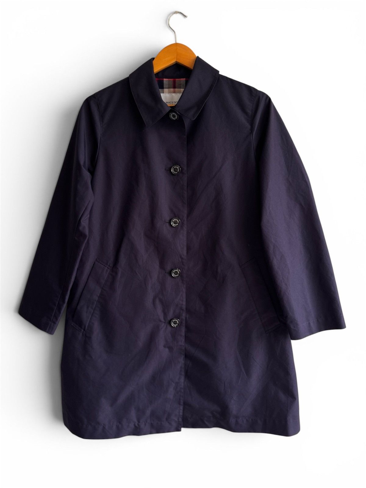 Mackintosh Mackintosh Philosophy Navy Trench Coat blue navy🔥 Size S / US 4 / IT 40 - 1 Thumbnail