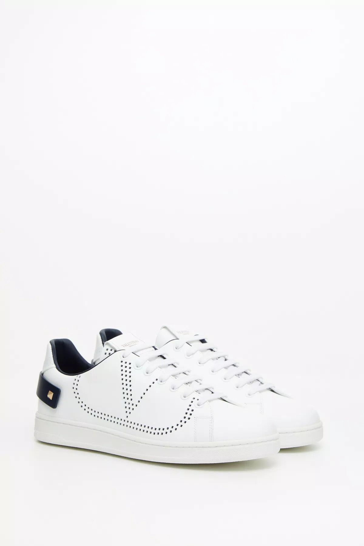 Valentino oc11z0725 Backnet Calfskin Sneaker in White Size US 12 / EU 45 - 2 Thumbnail
