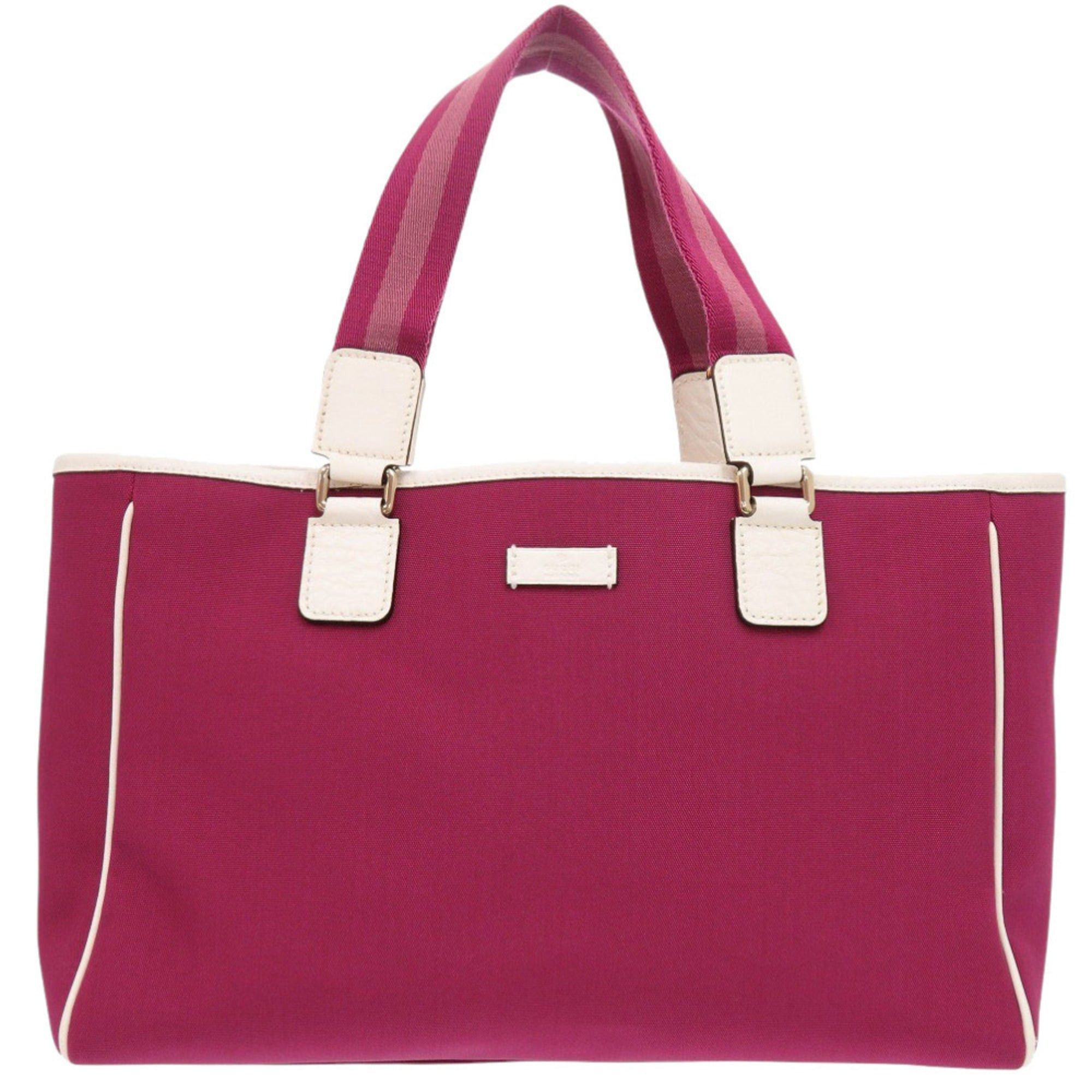Gucci Excellent condition Gucci 264216 canvas wine red tote bag 0689 Size ONE SIZE - 1 Thumbnail