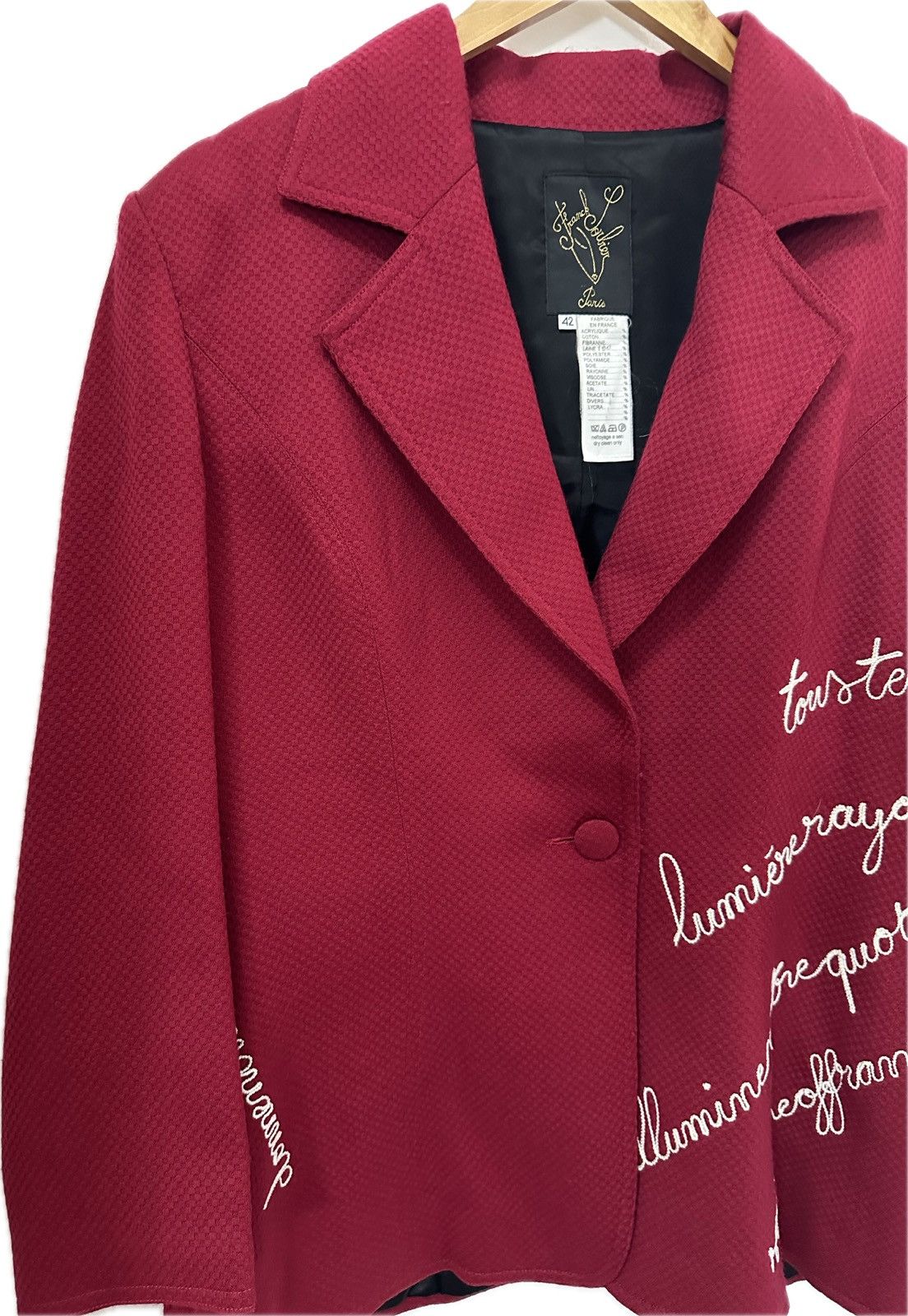 Other Franck Sorbier Paris HAUTE COUTURE Blazer Jacket Embroidered Size M / US 6-8 / IT 42-44 - 7 Thumbnail