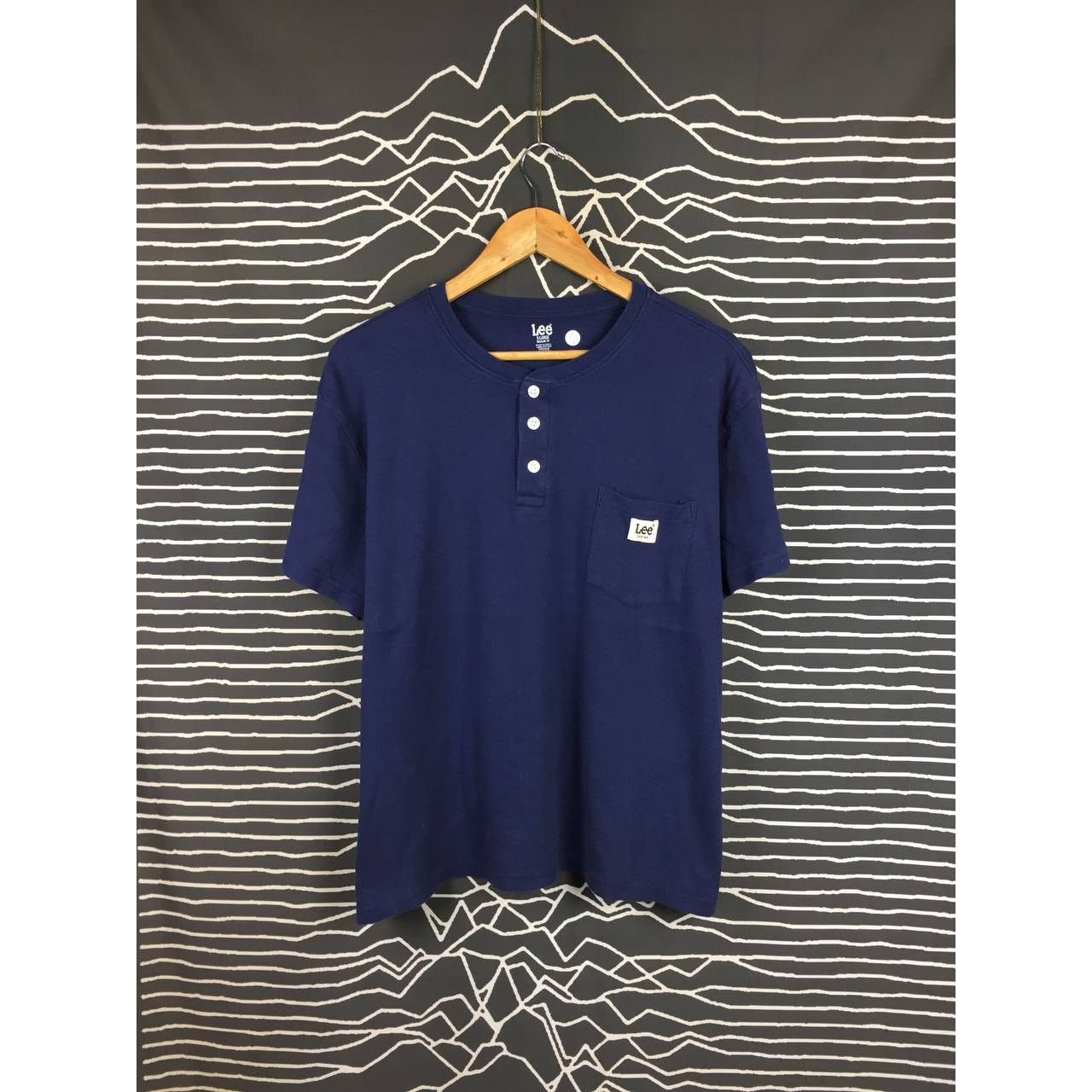 Lee × Vintage LEE Small Logo Henley Neck Regular Fit Pocket Tee Size US XL / EU 56 / 4 - 2 Thumbnail
