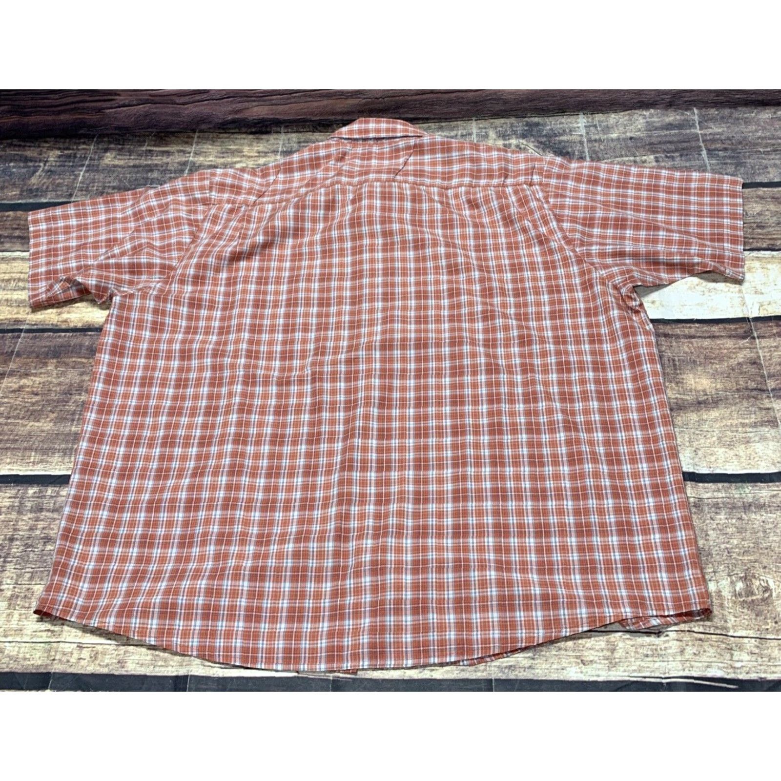 Wrangler Wrangler Western Shirt Short Sleeve Mens 2XL Red Plaid Button-Down Shirt Size US XXL / EU 58 / 5 - 7 Thumbnail