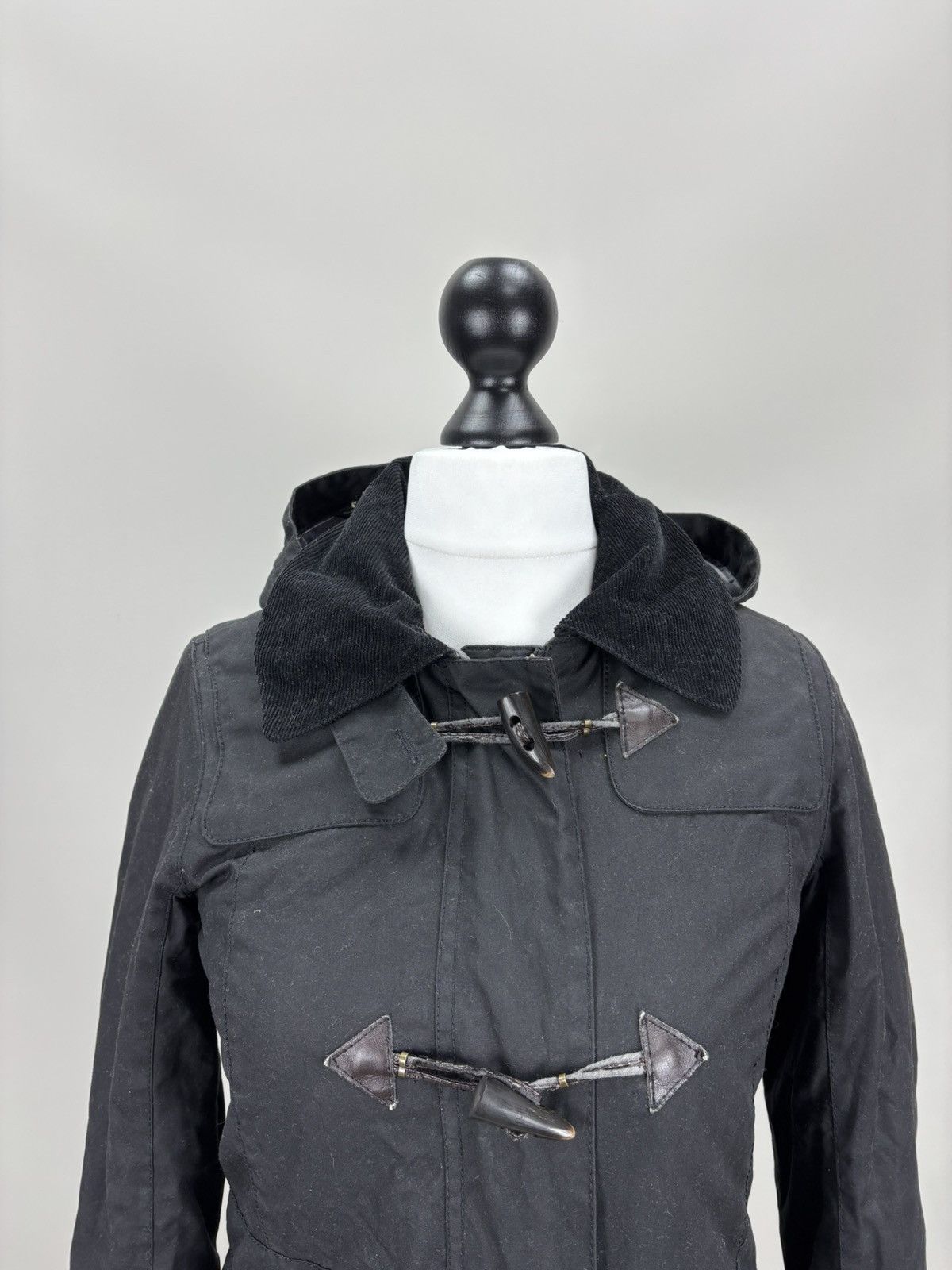 Barbour Womens waxed jacket Barbour Buttermere Duffle Coat Size UK 8 Size S / US 4 / IT 40 - 4 Thumbnail