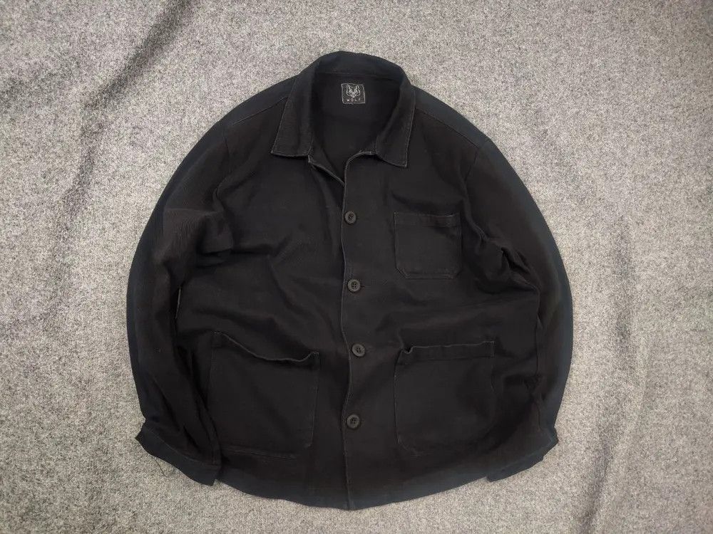 Vintage Vintage French Chore Moleskin Wolf Clothing Worker Jacket Size US XL / EU 56 / 4 - 1 Thumbnail