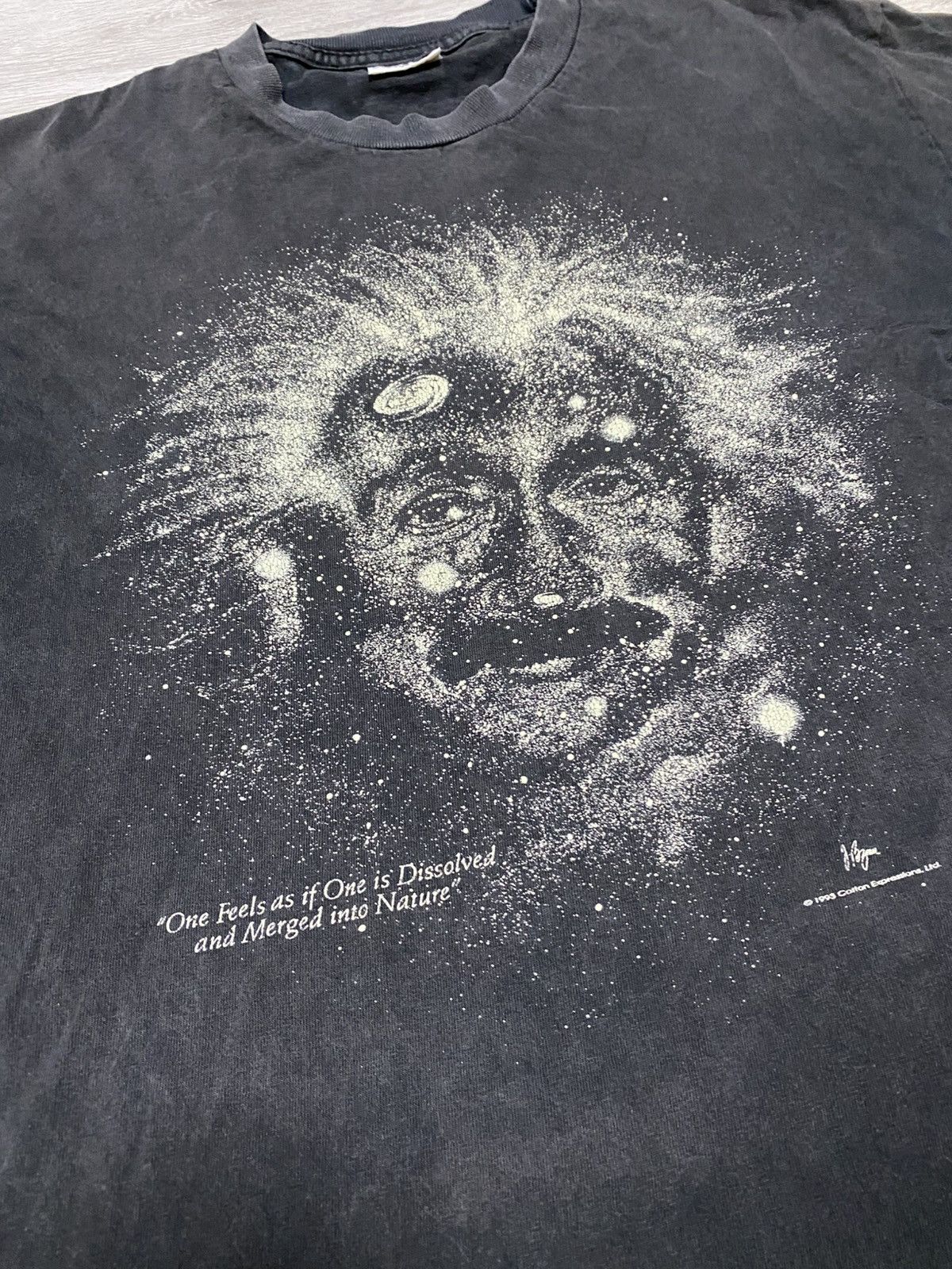 Vintage Vintage 1993 Albert Einstein Galaxy Tee t-shirt Size US L / EU 52-54 / 3 - 4 Thumbnail