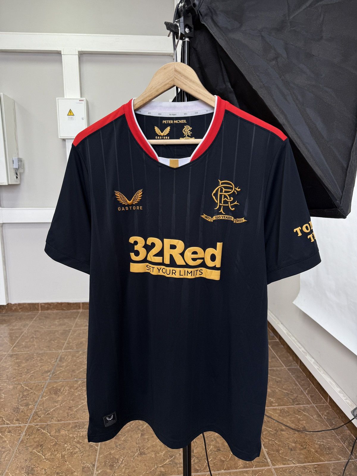 Castore 🏴󠁧󠁢󠁳󠁣󠁴󠁿 2021/22 Castore Glasgow Rangers 150 Years Home Jersey Y2K Size US XL / EU 56 / 4 - 1 Thumbnail
