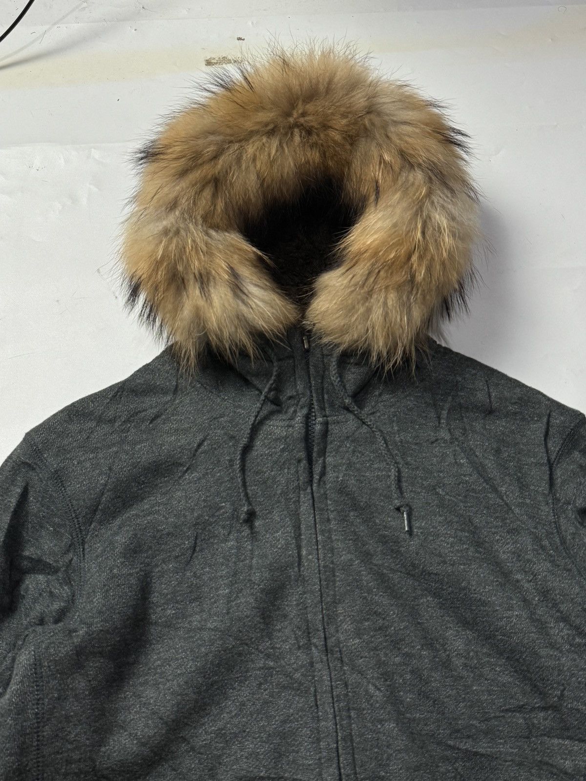 If Six Was Nine × Japanese Brand × Le Grande Bleu (L.G.B.) Fur Hoodie Japanese LGB Uniqlo Style Ifsix Size US L / EU 52-54 / 3 - 4 Thumbnail