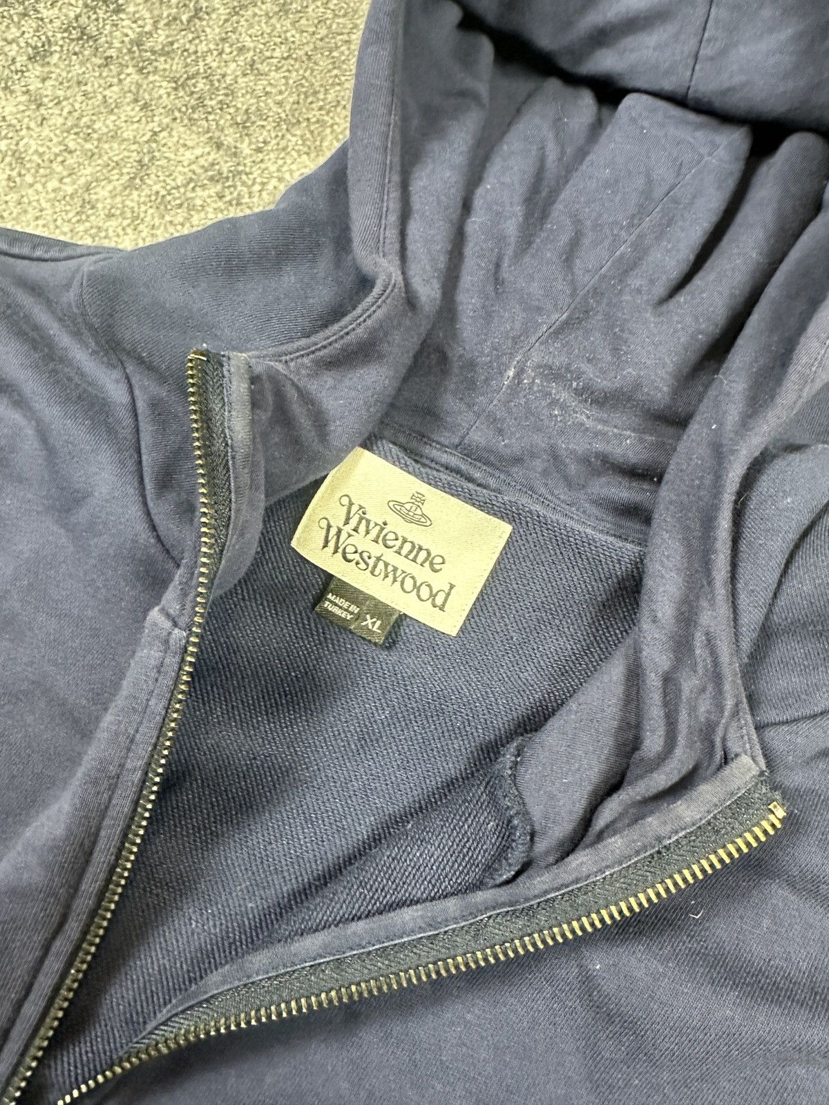 Vivienne Westwood Vivienne Westwood Logo Zip Up Hoodie Streetwear Style Opium Size US L / EU 52-54 / 3 - 7 Thumbnail