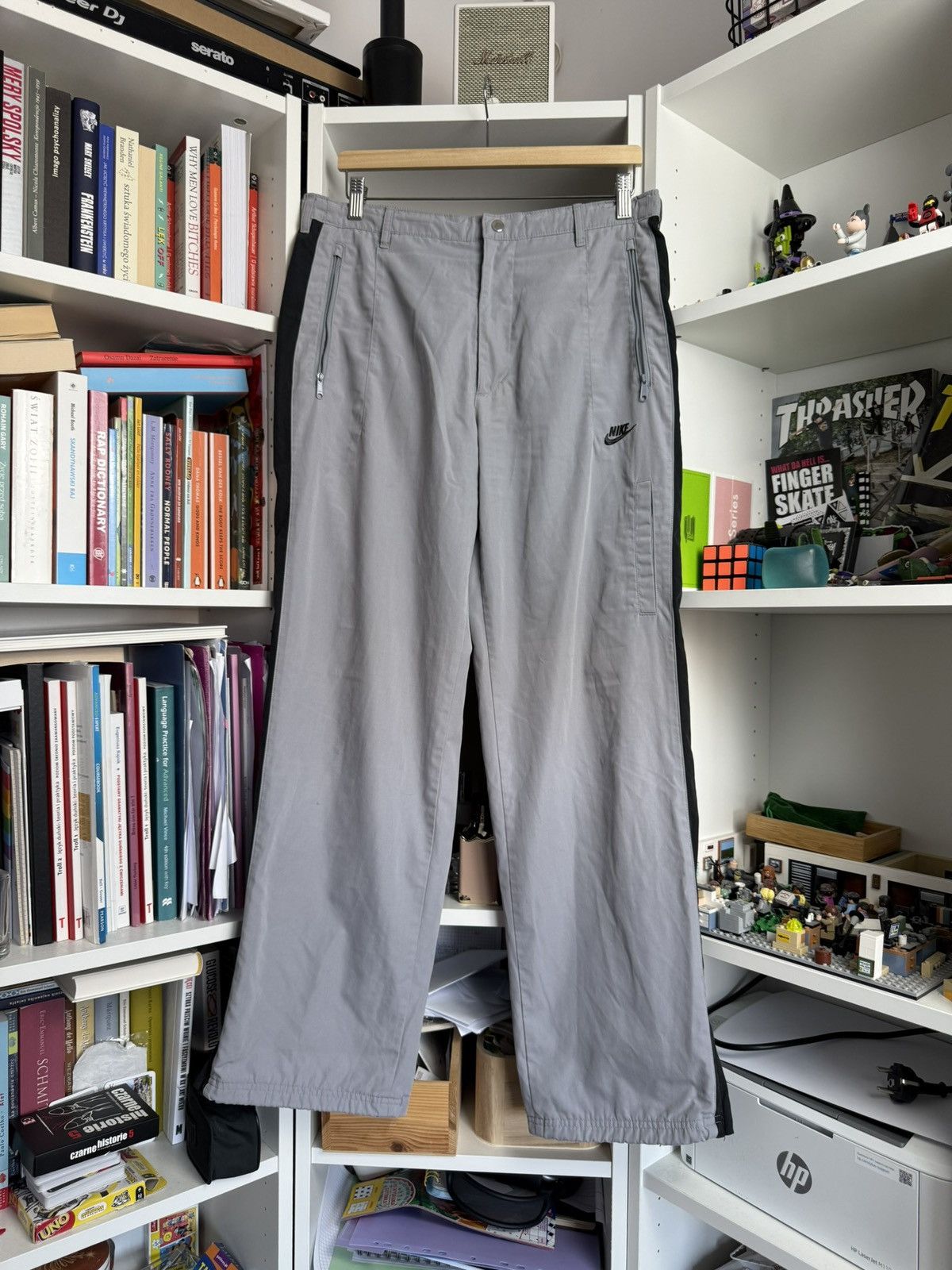 Nike × Vintage VIntage y2k Nike wide leg baggy fit parachute trackpants M Size US 32 / EU 48 - 1 Thumbnail