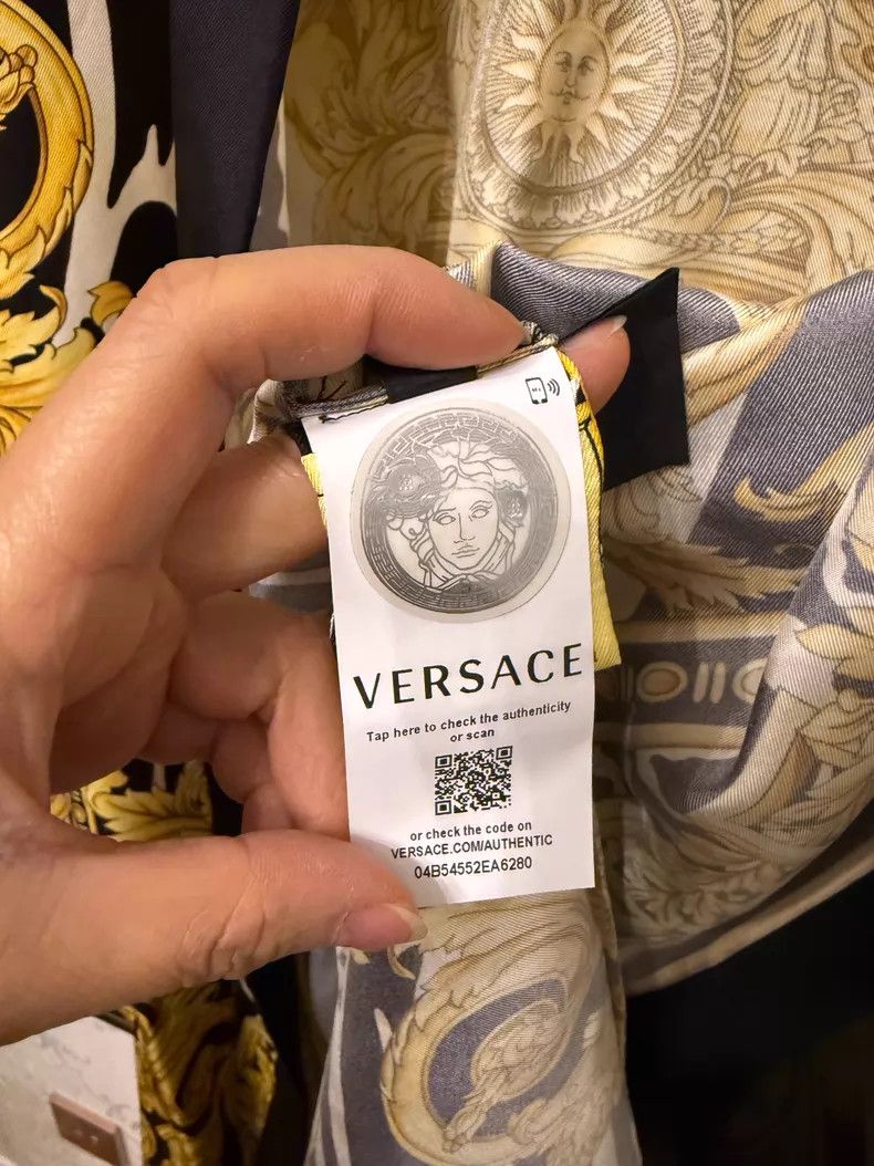 Versace Versace Baroque print pajama style shirt dress Size S / US 4 / IT 40 - 5 Thumbnail