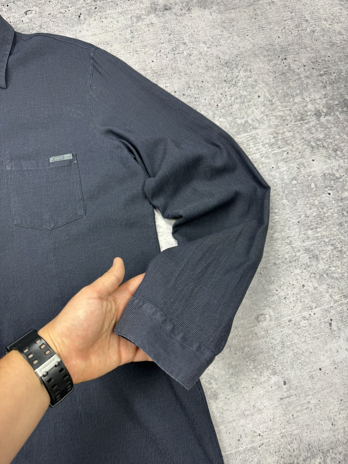 Designer × Iceberg × Vintage Vintage Iceberg Jeans Made in Italy Rare Button Ups Shirt Size US XL / EU 56 / 4 - 4 Thumbnail