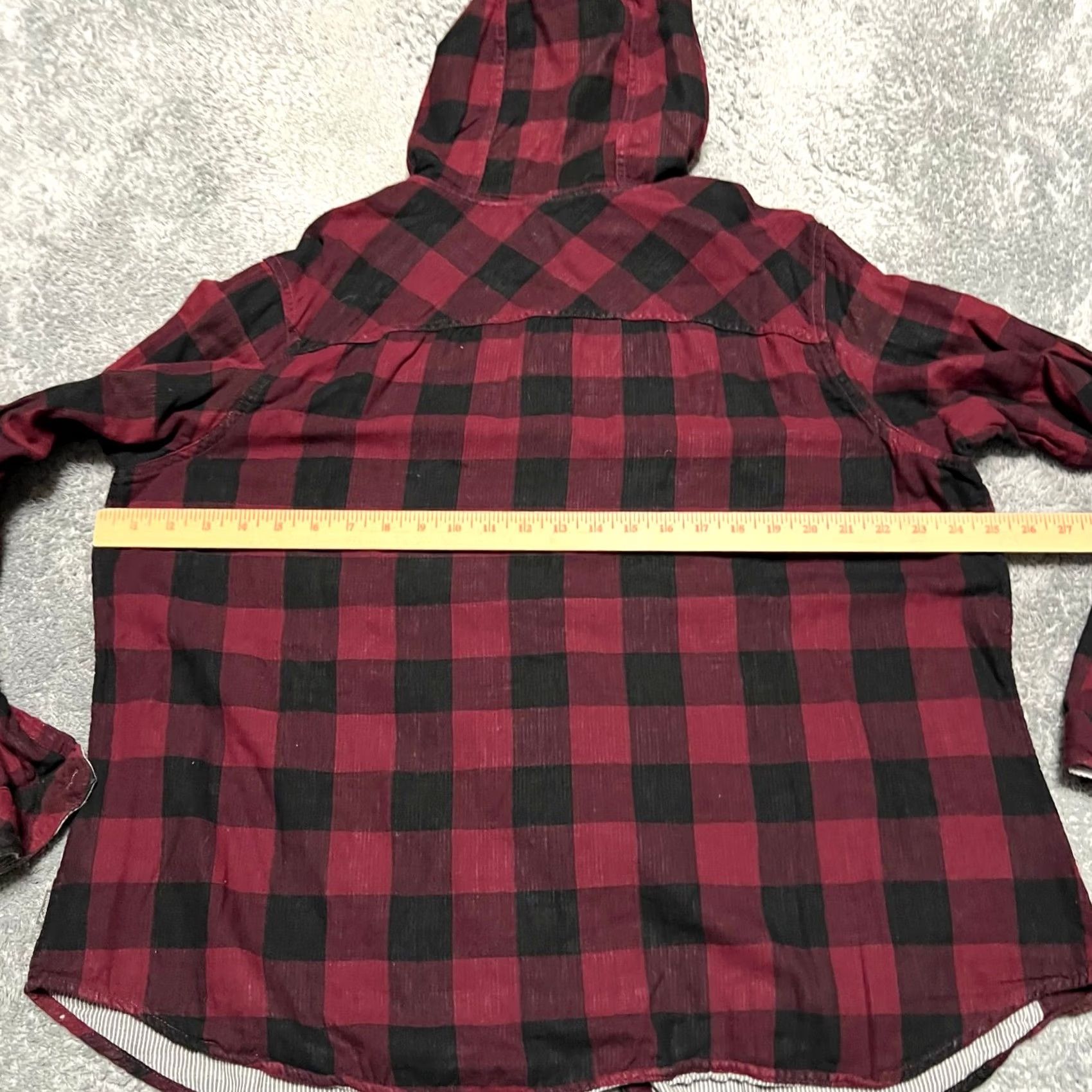 Vintage VINTAGE? Columbia Minnesota Golden Gophers Flannel Womens XXL Hooded Plaid Long Sleeve Shirt Womens XXL Red College Sports Team Football Shirt Size XXL / US 16-18 / IT 52-54 - 7 Thumbnail