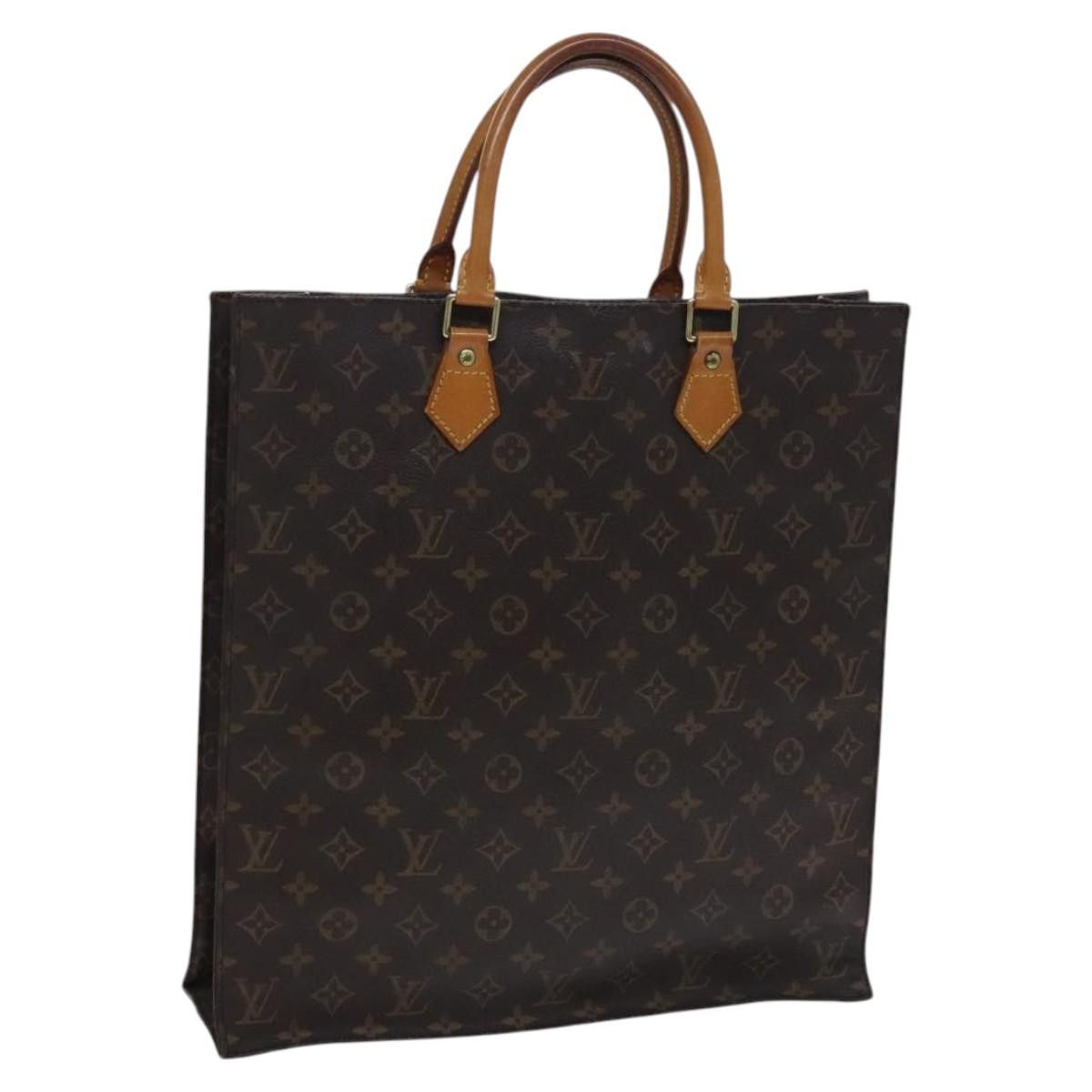 Louis Vuitton LOUIS VUITTON Monogram Sac Plat Hand Bag M51140 Size ONE SIZE - 1 Thumbnail