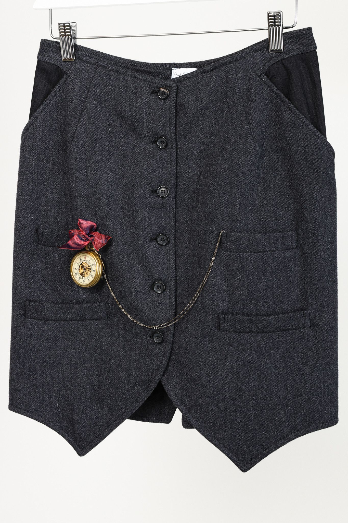 Paul Smith Paul Smith Pocket Watch Accent Cashmere Skirt Size 26" / US 2 / IT 38 - 3 Thumbnail