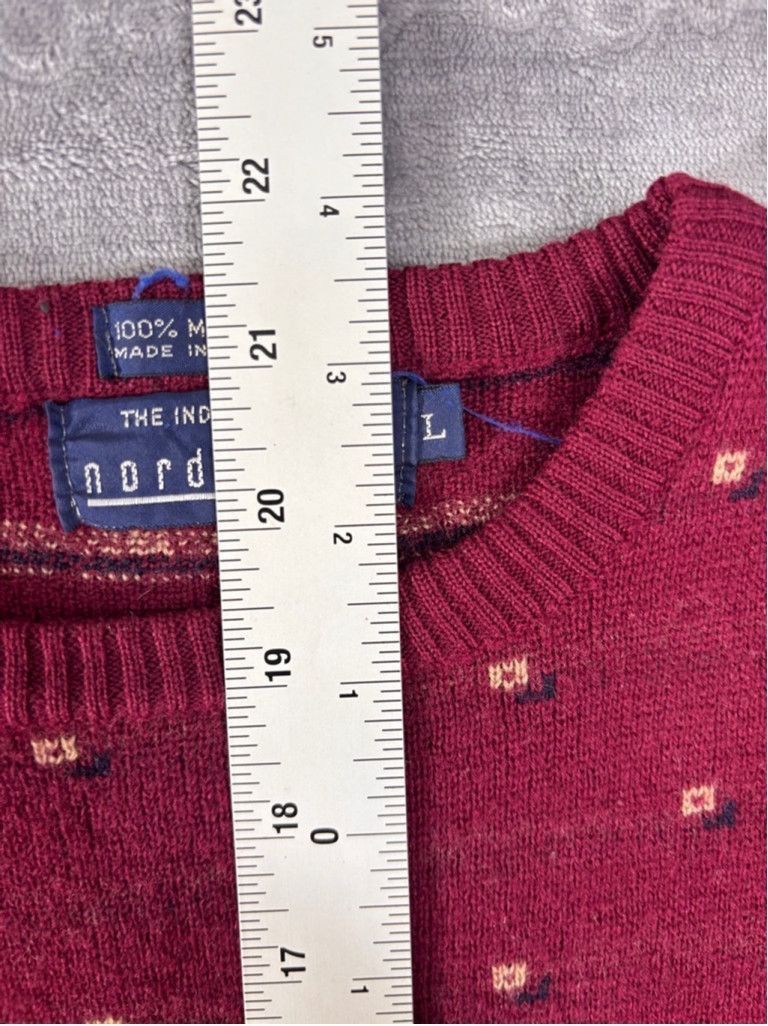 Nordstrom Boy’s Nordstrom Sweater Size L Red Beige Size US L / EU 52-54 / 3 - 5 Thumbnail
