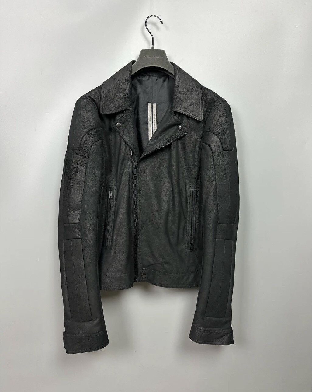 Rick Owens SS21 'PHLEGETHON' Blistered Lamb Leather Jacket | Grailed