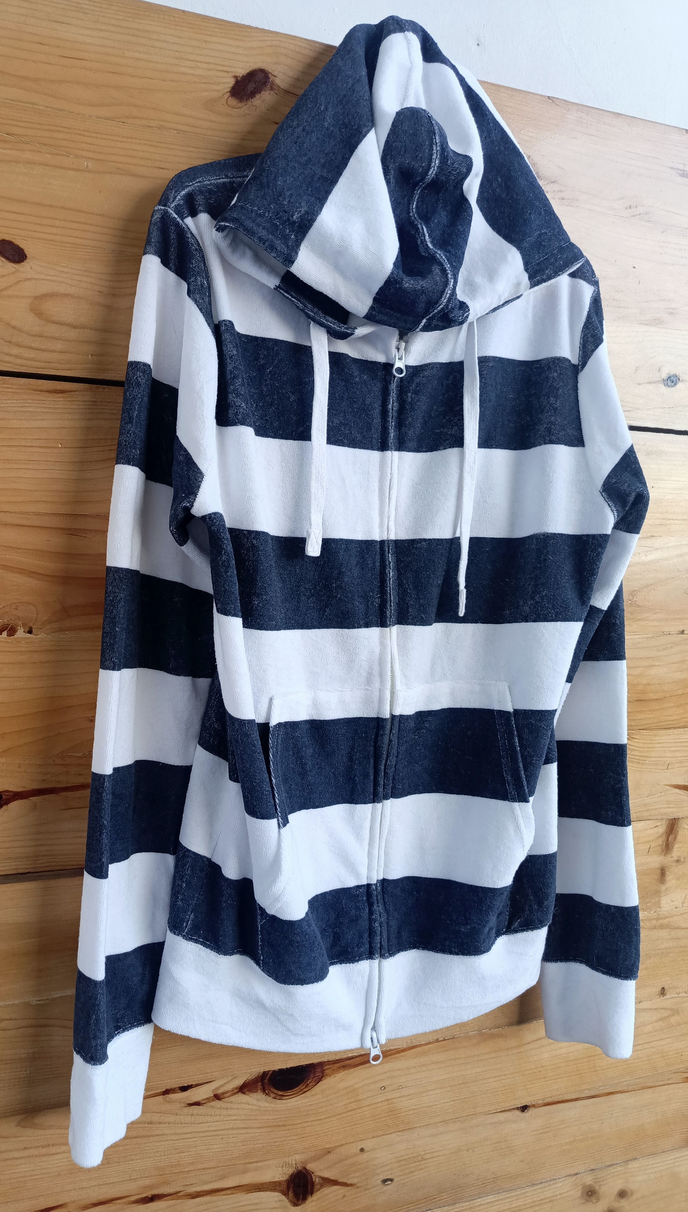 Mari's Rock Striped Fur Velvet Hoodie Size US M / EU 48-50 / 2 - 5 Thumbnail