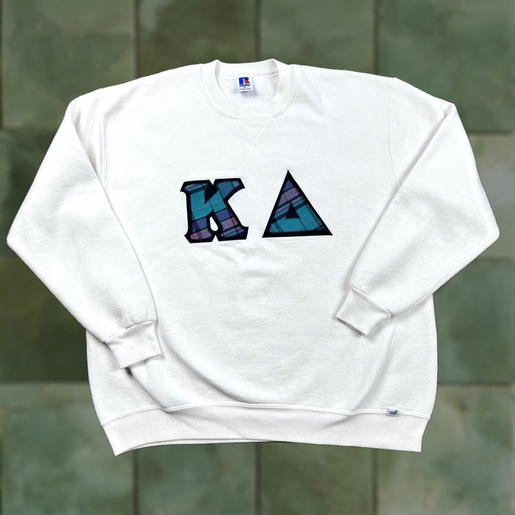 Russell Athletic VINTAGE Russell Athletic Kappa Alpha Sorority Crewneck Sweatshirt XL White 90s Unisex Adults Mens Womens Pullover Logo Patch Size US XL / EU 56 / 4 - 1 Thumbnail