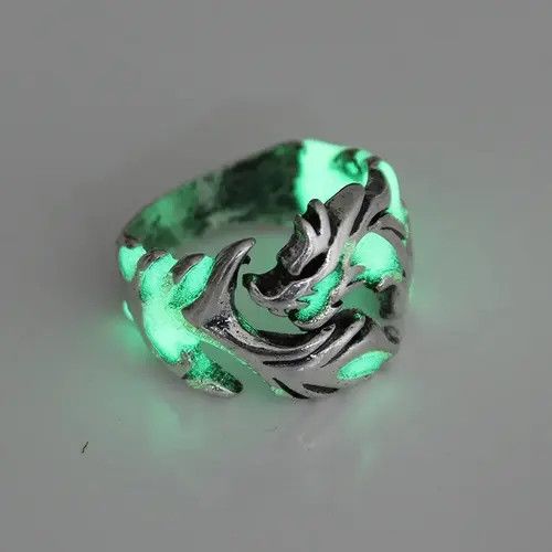 Other Adjustable Green Luminous Dragon Ring Size ONE SIZE - 3 Thumbnail