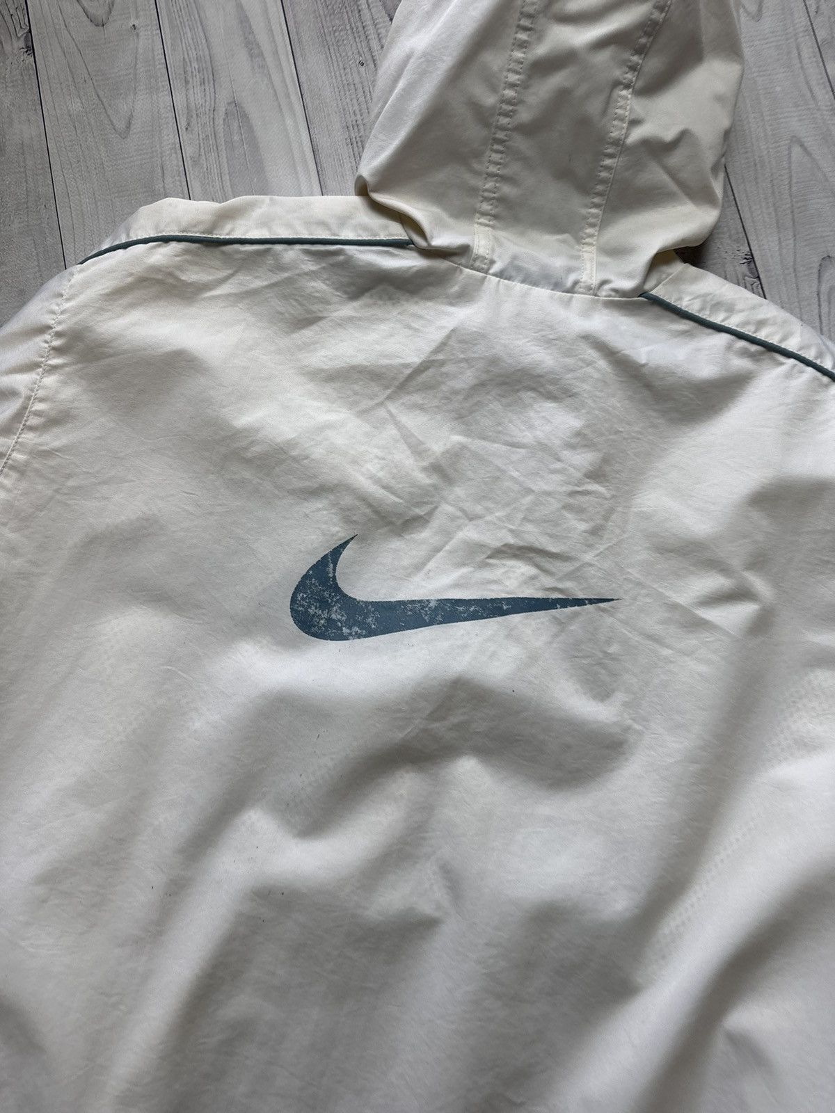 Nike × Vintage Vintage Nike white light jacket size M/L big logo Size US M / EU 48-50 / 2 - 12 Thumbnail