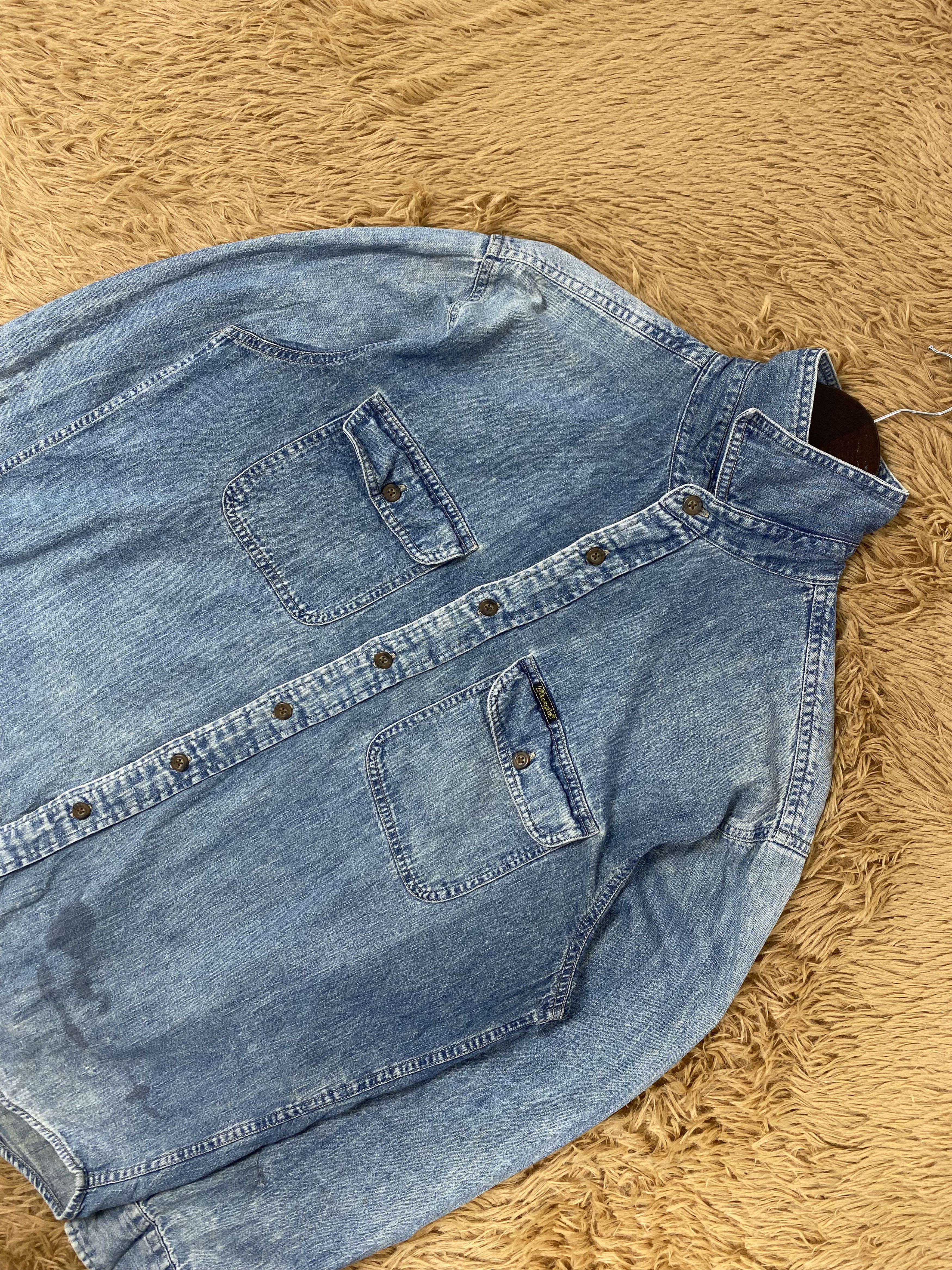 Vintage × Wrangler Vintage Wrangler Button Denim Jacket Size US S / EU 44-46 / 1 - 2 Thumbnail