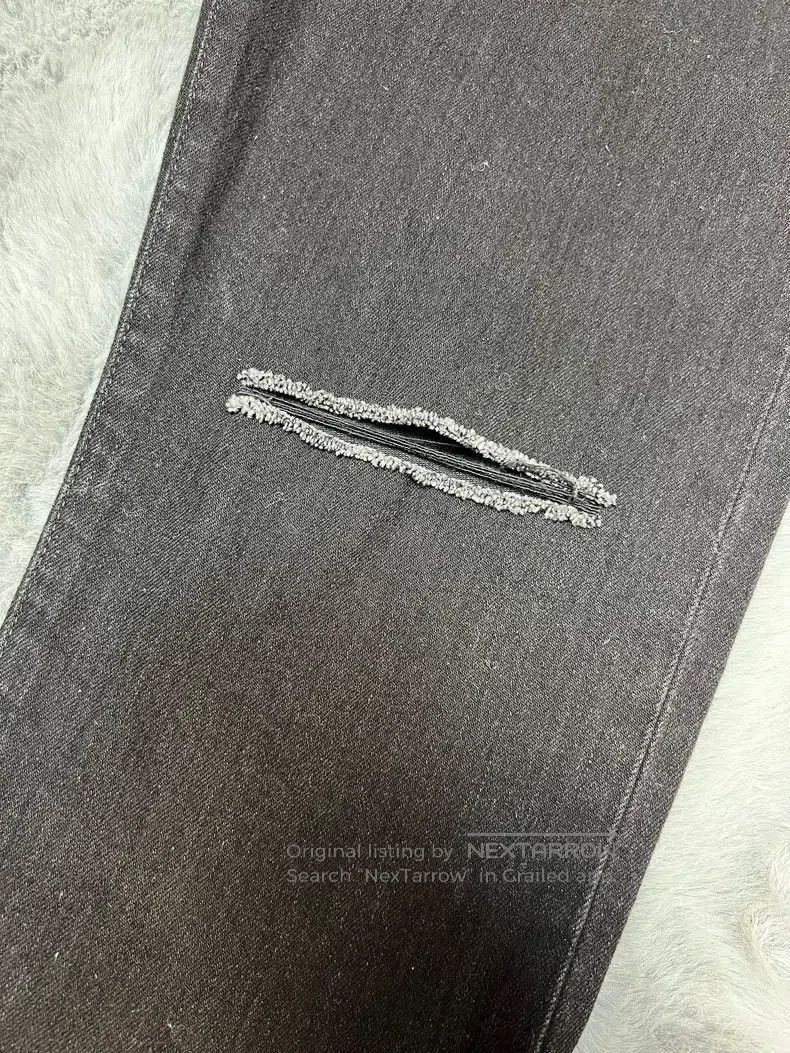 Saint Laurent Paris Saint Laurent Paris Charcoal Black Knee Cut Jeans Size US 33 - 6 Thumbnail