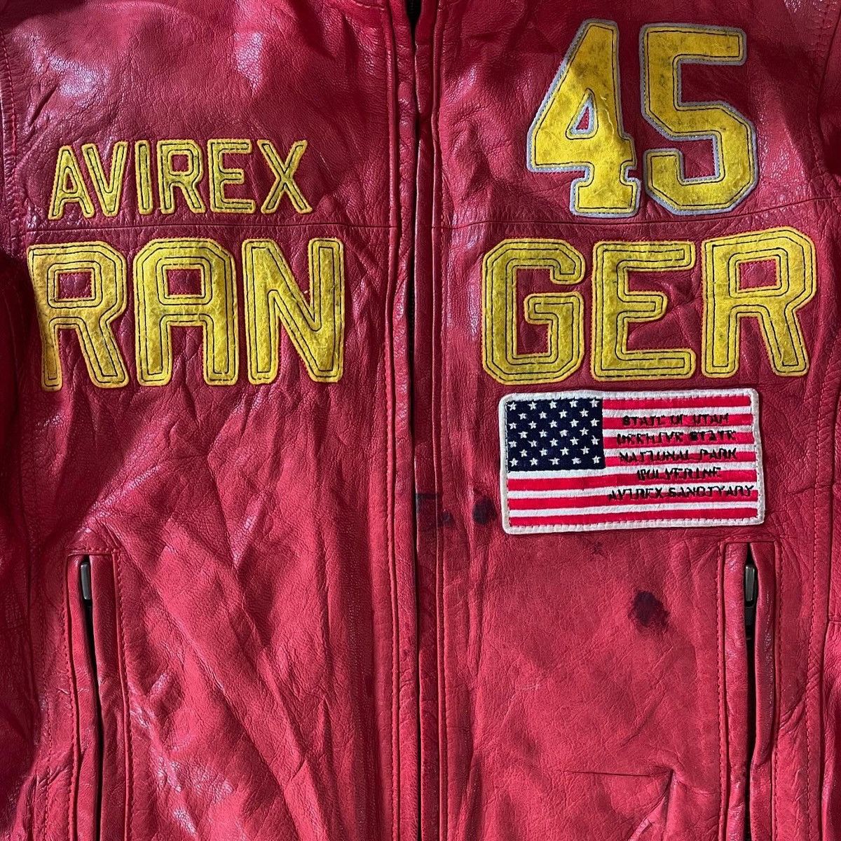Avirex 💸BINDING OFFER💸AVIREX Goatskin Leather Bomber Jacket Size US M / EU 48-50 / 2 - 8 Thumbnail