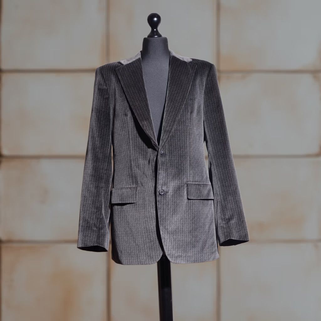 Hugo Boss HUGO BOSS Jacket Mens Maxwell Cotton Blazer Grey L Regular Size UK42 / EU52 / IT52 Size 42R - 1 Thumbnail