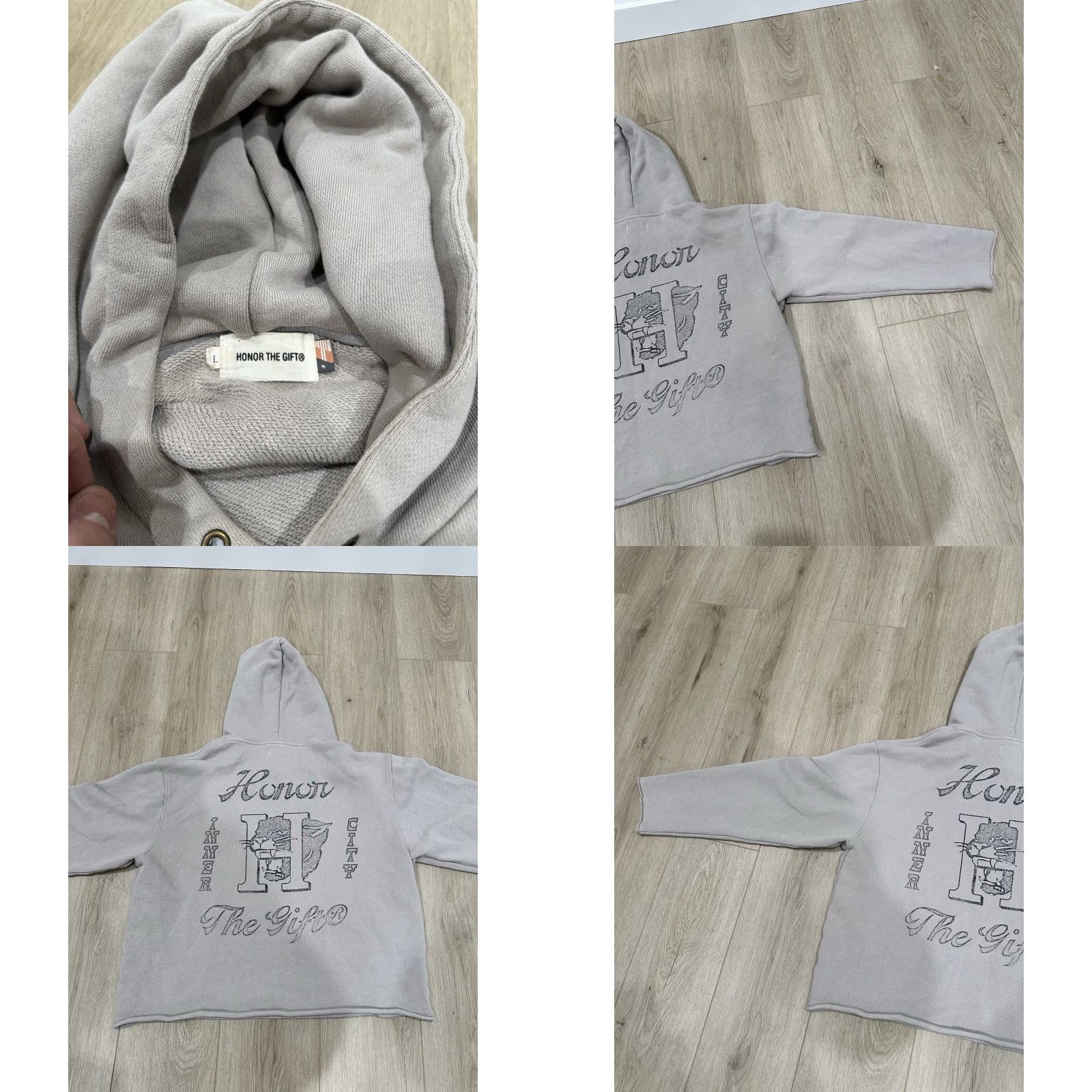 Honor the Gift Mascot Hoodie Size L Light Grey Honor The Gift Size US L / EU 52-54 / 3 - 8 Thumbnail