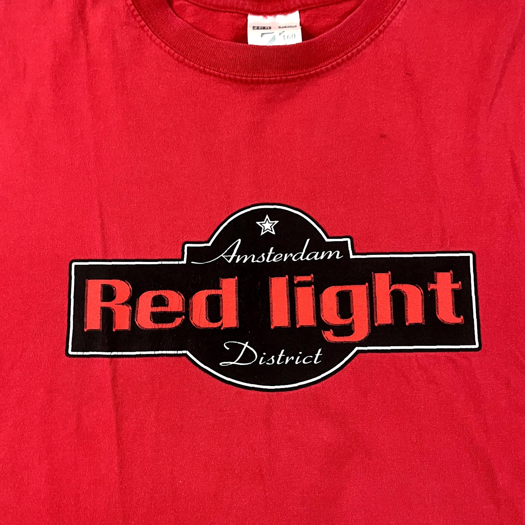 Jerzees AMSTERDAM Shirt Mens Large Red Light District Graphic Tee Ladies Girls S/S Size US L / EU 52-54 / 3 - 2 Thumbnail
