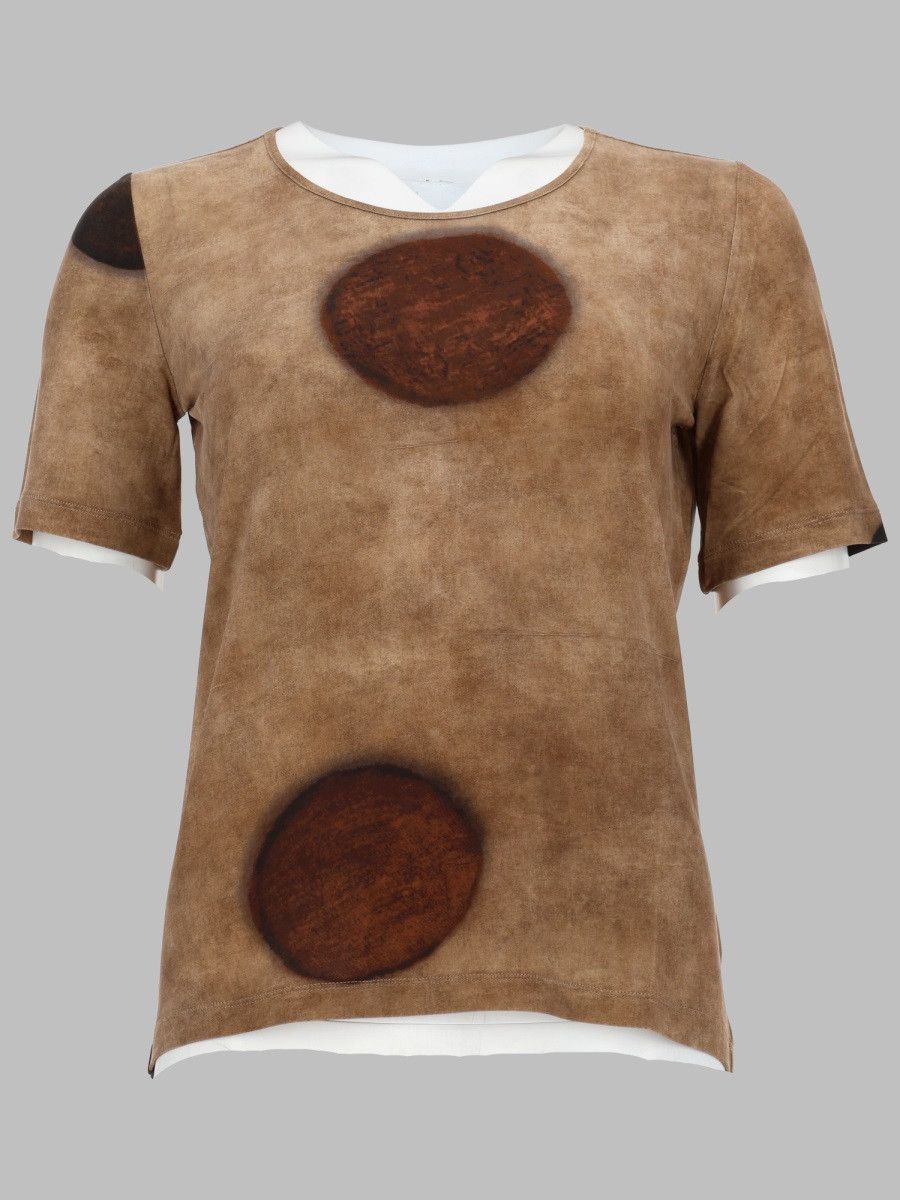 Uma Wang UMA WANG TOP CON MACRO POIS - BEIGE Size S / US 4 / IT 40 - 1 Thumbnail