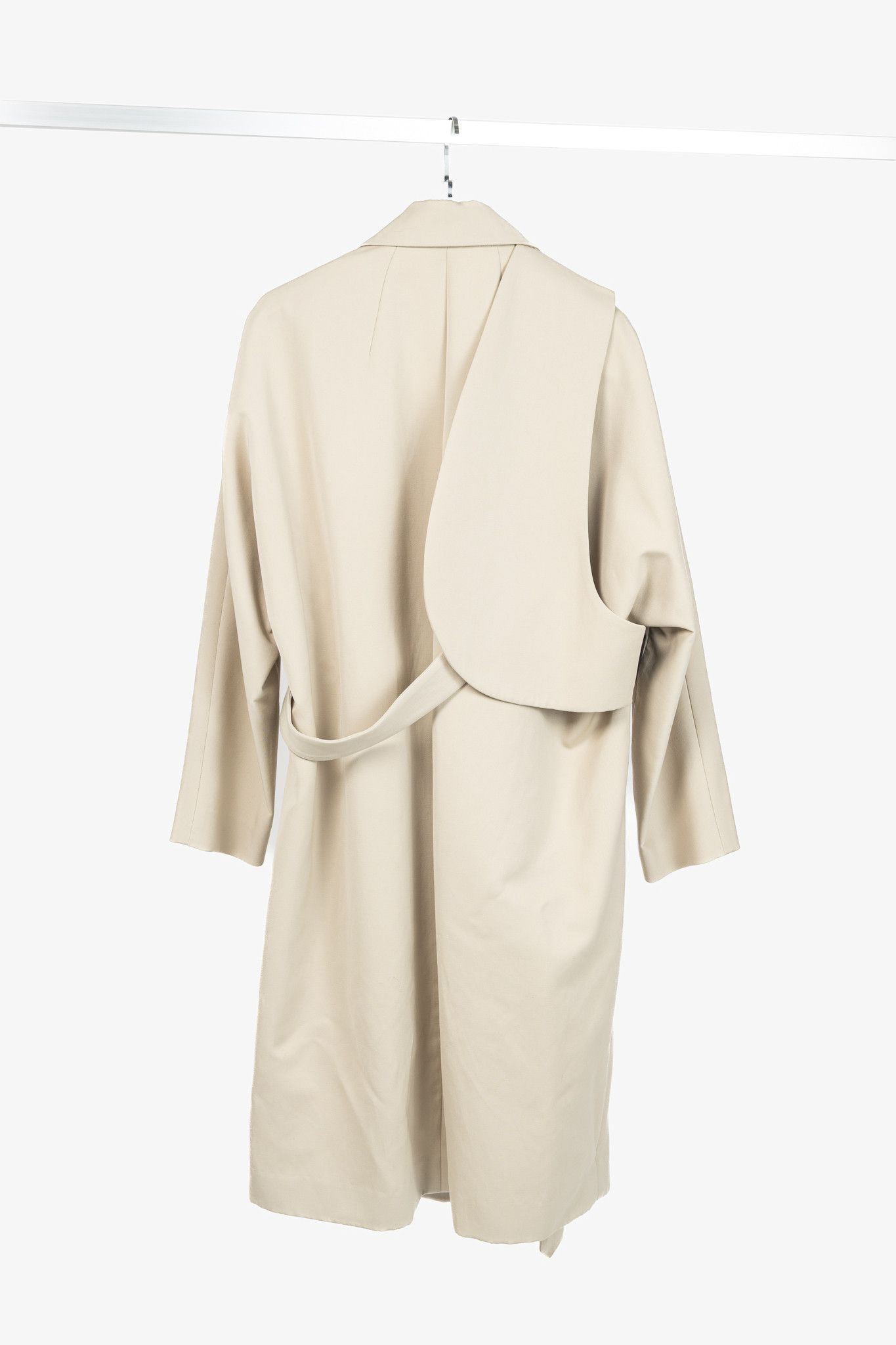 Wooyoungmi Wooyoungmi SS/17 Beige Twill Wrap Harness Coat Size US M / EU 48-50 / 2 - 2 Thumbnail