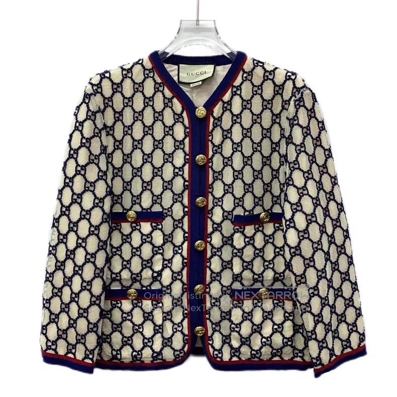 Gucci Gucci Colour block logo jacquard full-print cotton single- Size M / US 6-8 / IT 42-44 - 1 Thumbnail