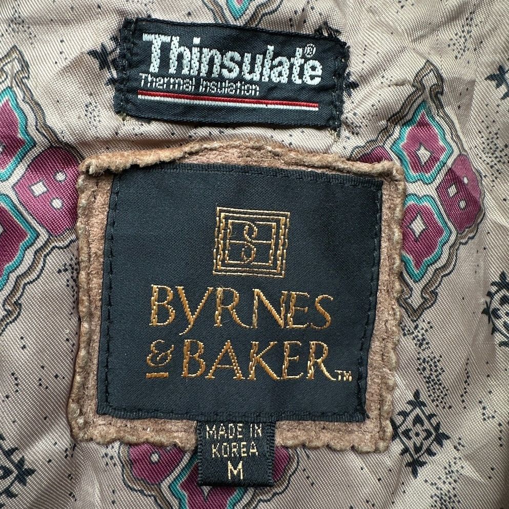 Other Vintage Byrnes Baker Thinsulate Lined Suede Leather Jacket M Size M / US 6-8 / IT 42-44 - 3 Thumbnail