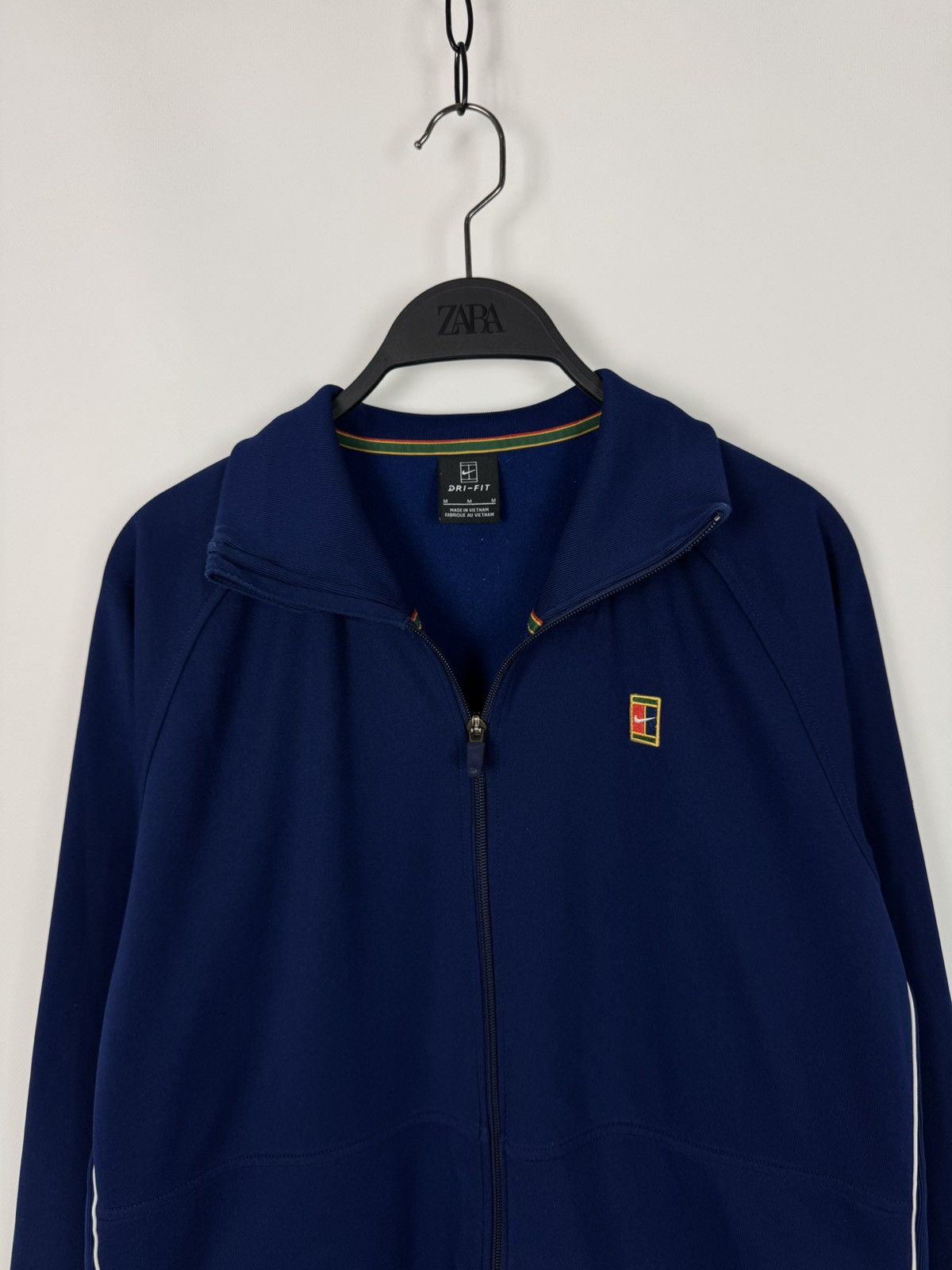 Nike Nike Court Essential Blue Track Top Jacket Size US M / EU 48-50 / 2 - 2 Thumbnail