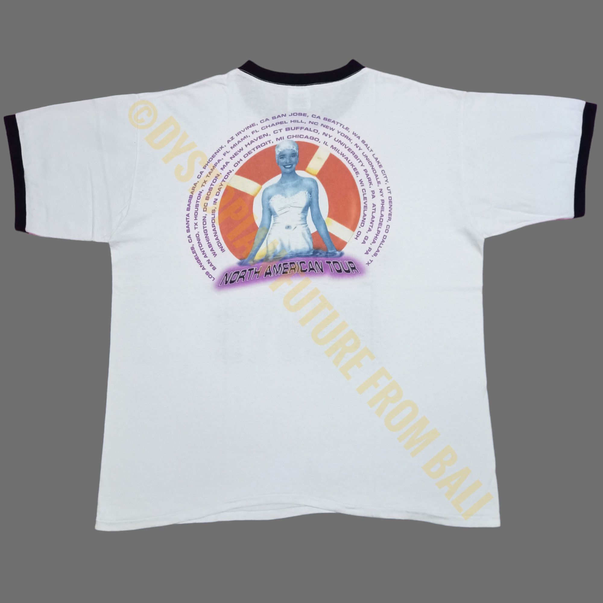 Band Tees Vtg 1996 Stone Temple Pilots North American Tour Ringer Tees Size US XL / EU 56 / 4 - 2 Thumbnail
