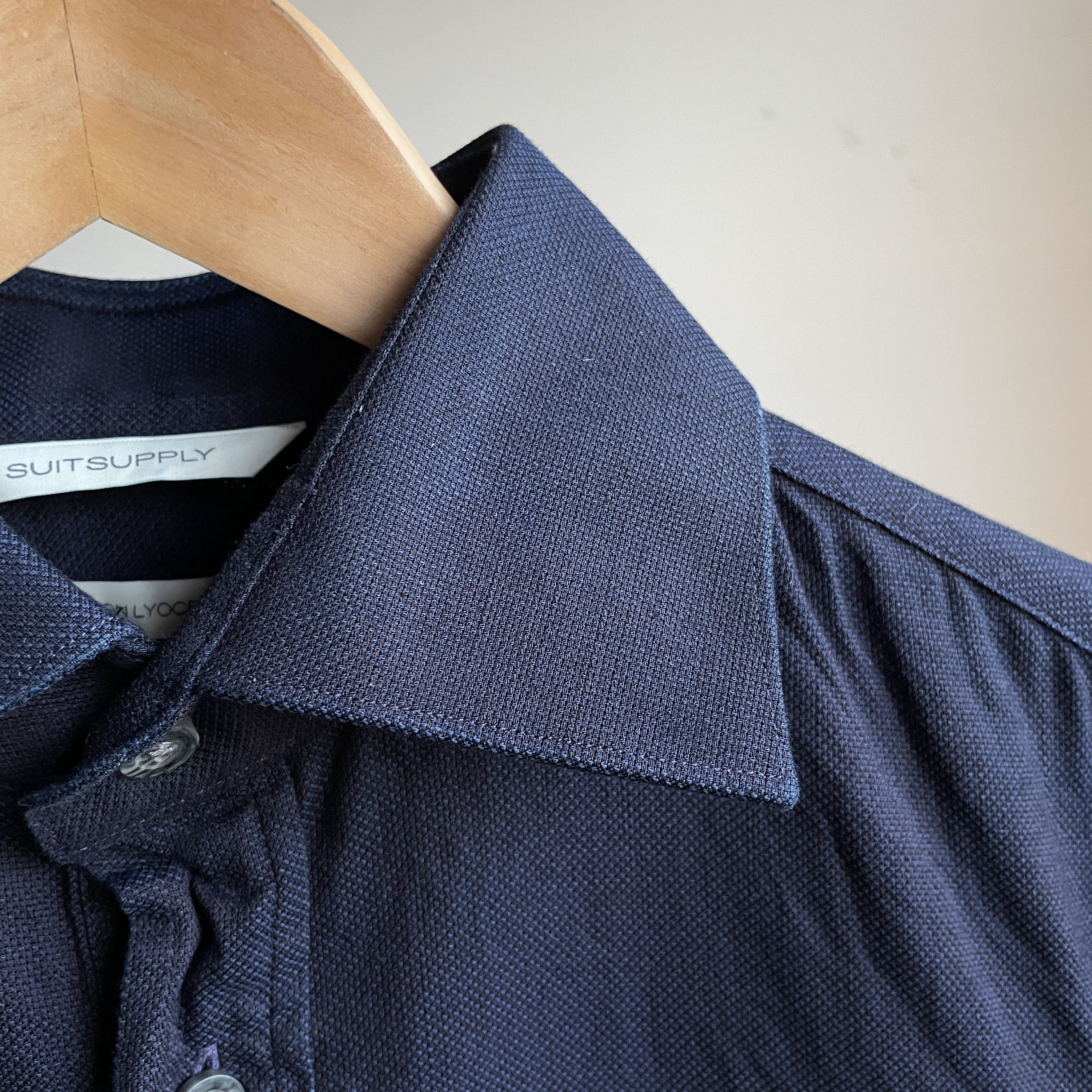 Suitsupply Suitsupply Cotton/Lyocell Extra Slim Half Button Dress Shirt Size 36R - 6 Thumbnail