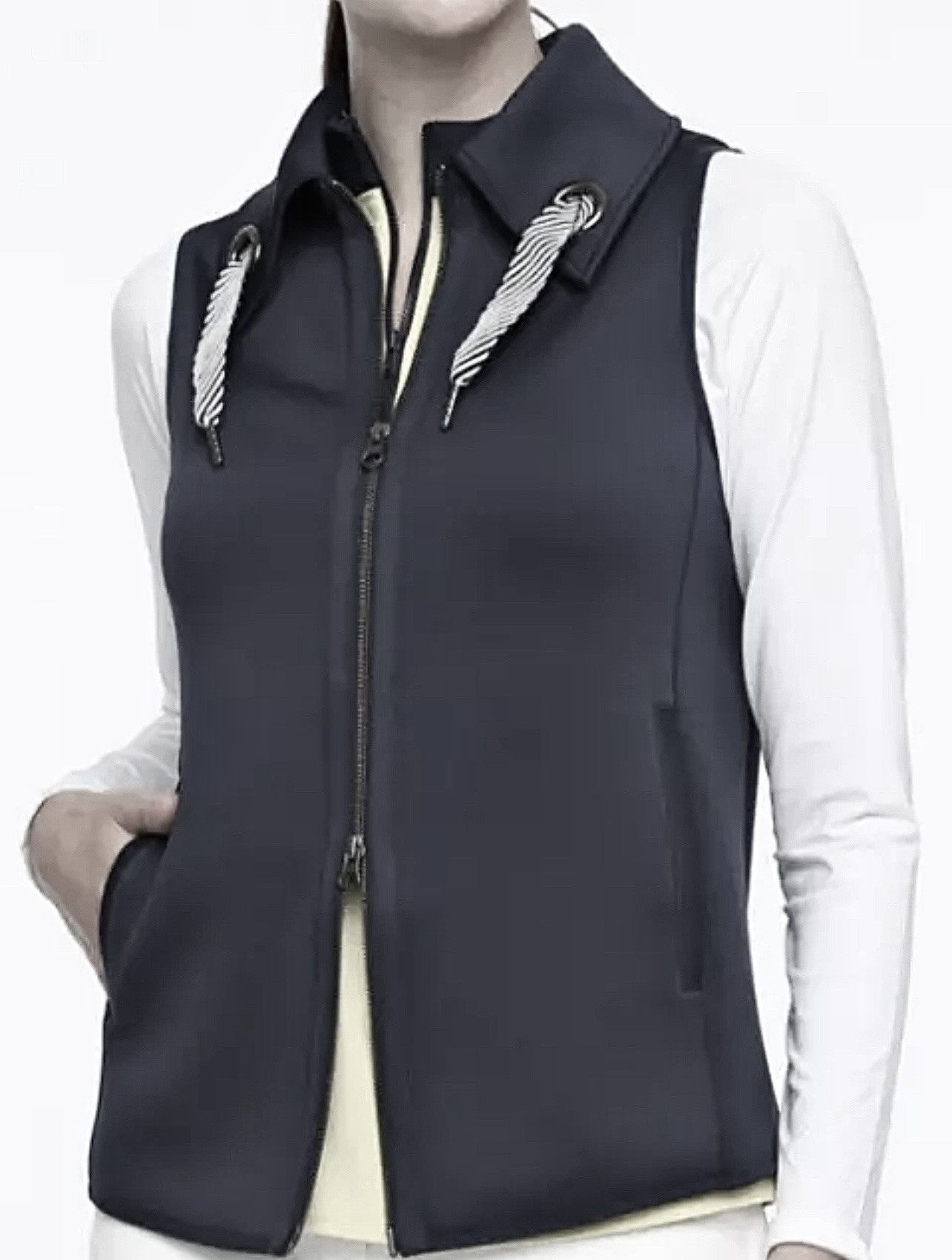 Other Belyn Key Women’s Onyx Grommet Full Zip Vest Black Sz XS Size XS / US 0-2 / IT 36-38 - 11 Thumbnail