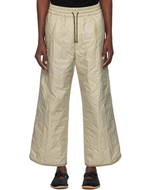 Dries Van Noten o1s22i1n1124 Sweatpants & Joggers in Beige Size US 34 / EU 50 - 1 Thumbnail