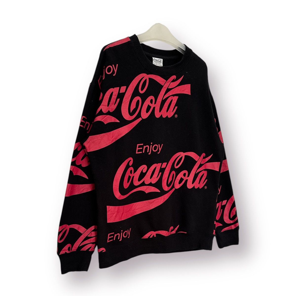 Coca Cola × Pepsi 🔥 CocaCola enjoy OverPrint drinker product Sweatshirt - XS Size US M / EU 48-50 / 2 - 3 Thumbnail