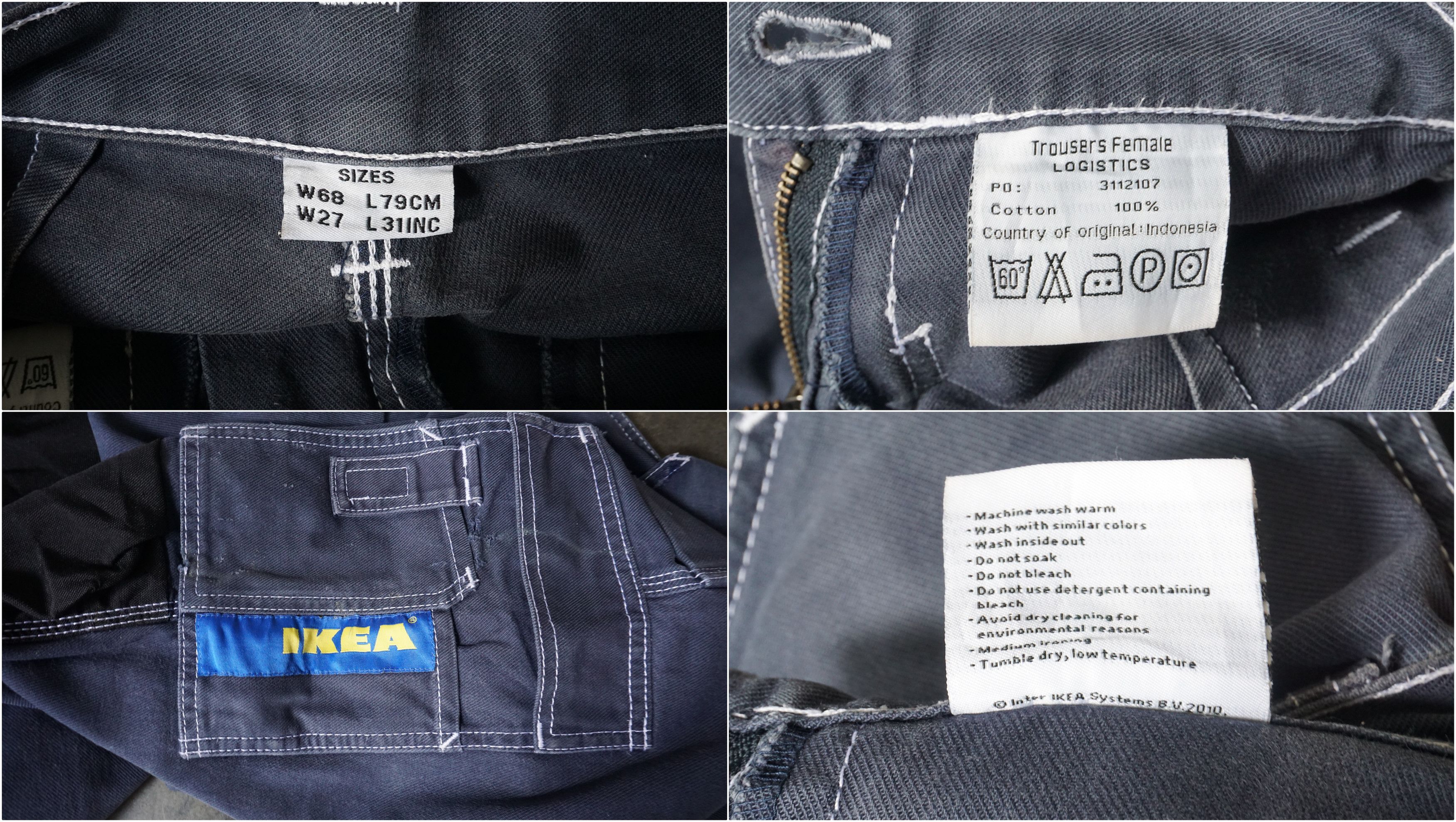Ikea × Vintage ikea Trousers Female Logistic Size 24" / US 00 / IT 34 - 10 Thumbnail