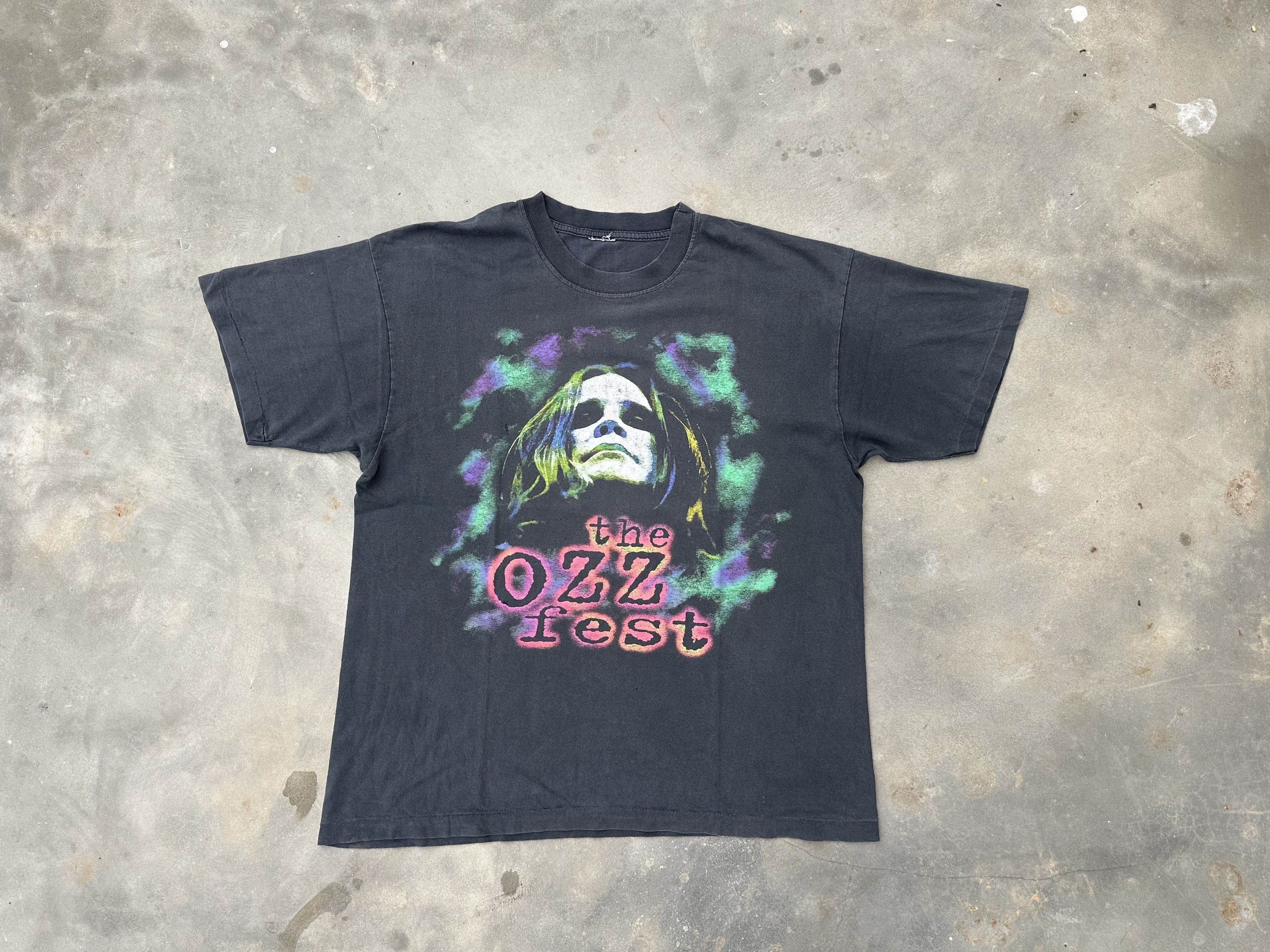 Band Tees × Ozzy Osbourne × Vintage Vintage 90s OZZ FEST T Shirt