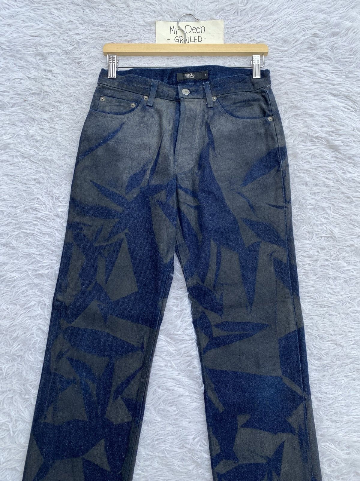 Mossimo MASSIMO Rare Design Pattern Blue Jeans/Denim Size US 28 / EU 44 - 5 Thumbnail