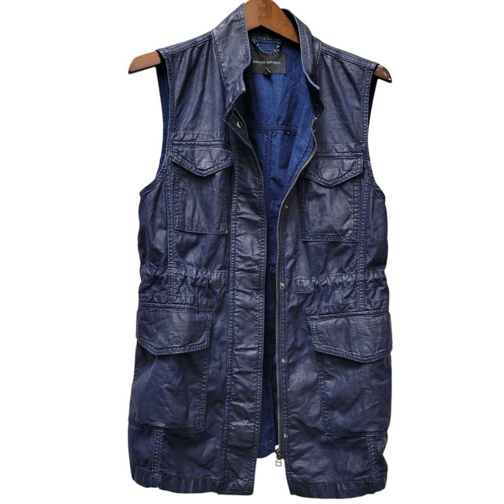 Banana Republic Banana Republic Cotton Polyurethane Coating Drawstrings Vest Size L / US 10 / IT 46 - 3 Thumbnail